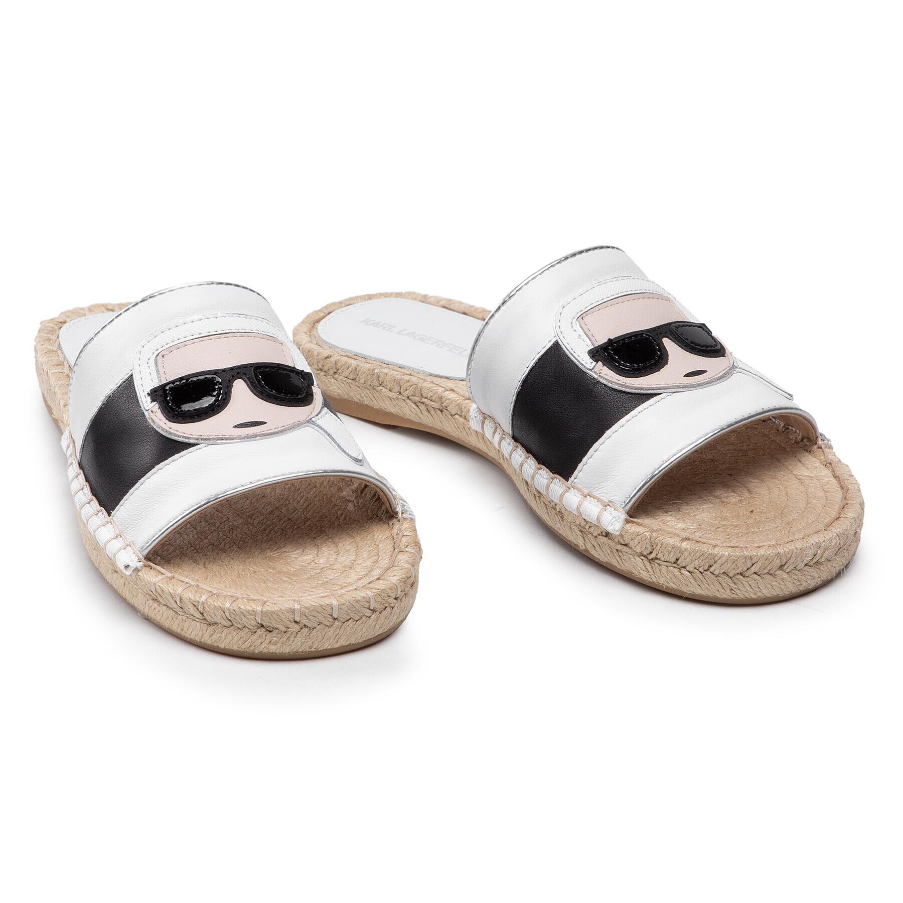 KARL LAGERFELD Espadrile KL80110 Alb - Pled.ro