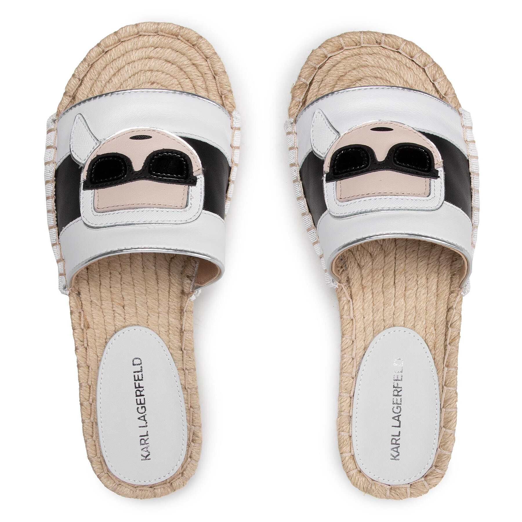 KARL LAGERFELD Espadrile KL80110 Alb - Pled.ro