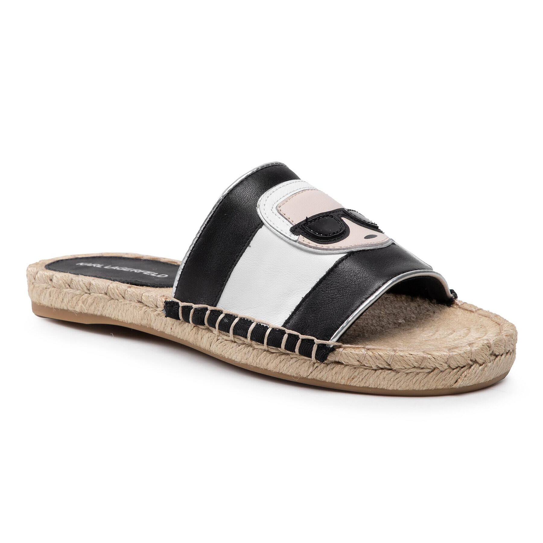 KARL LAGERFELD Espadrile KL80110 Negru - Pled.ro