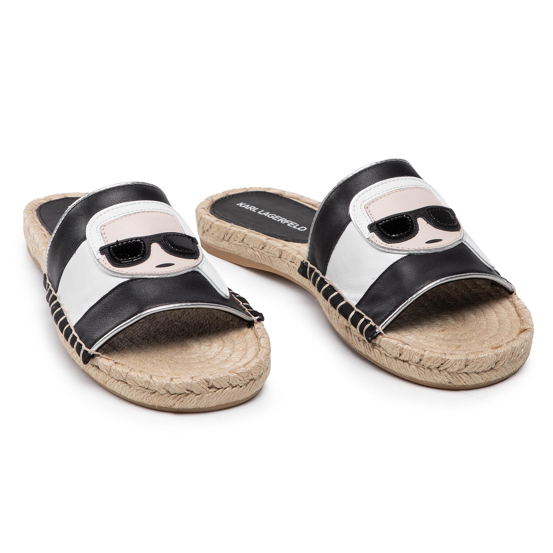 KARL LAGERFELD Espadrile KL80110 Negru - Pled.ro