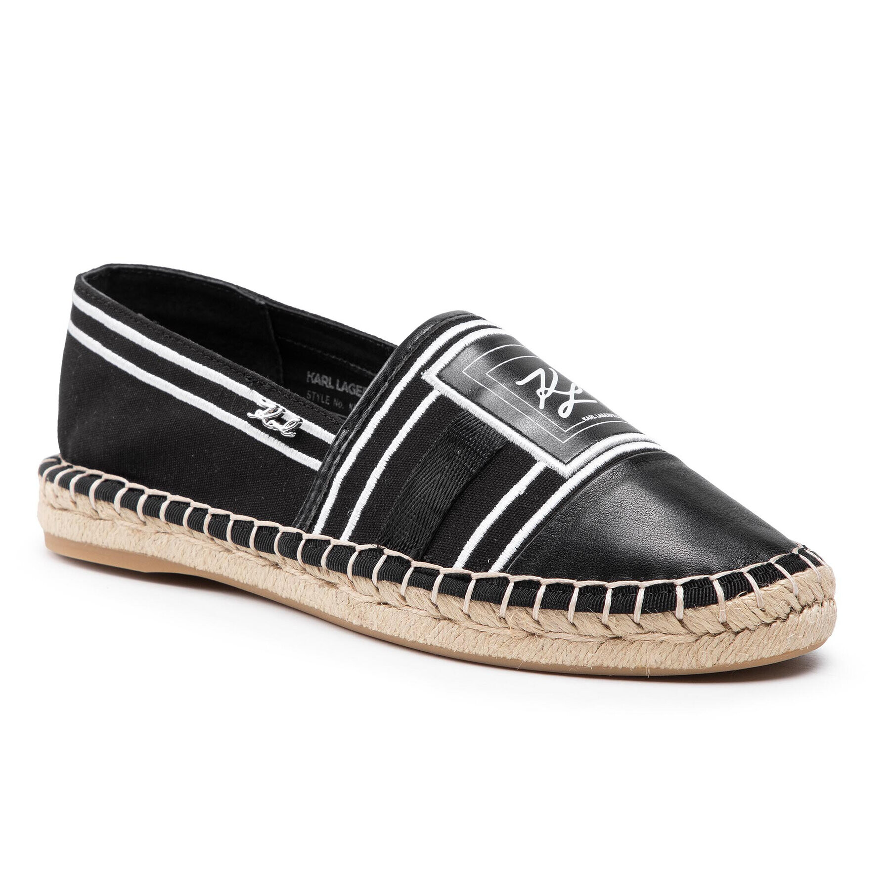 KARL LAGERFELD Espadrile KL80118 Negru - Pled.ro