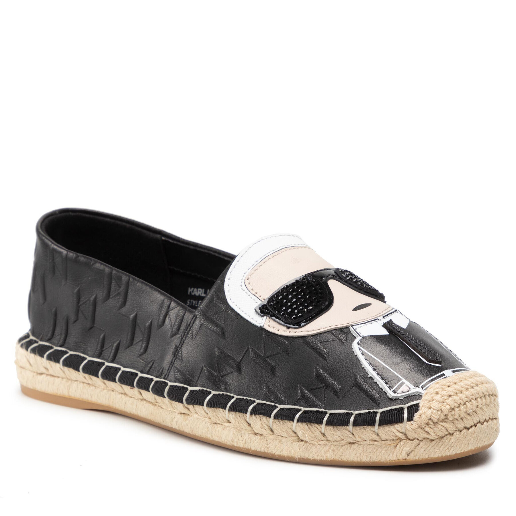 KARL LAGERFELD Espadrile KL80121 Negru - Pled.ro