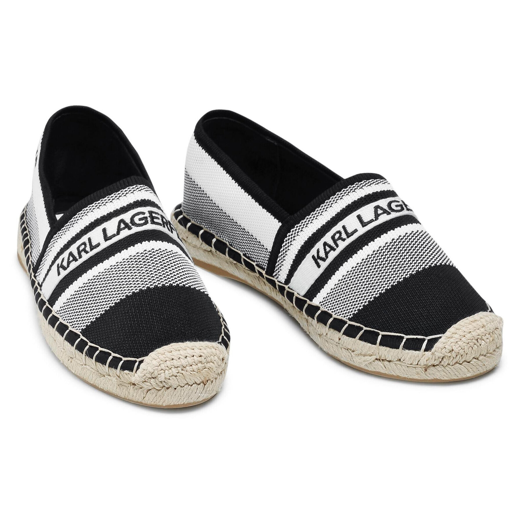 KARL LAGERFELD Espadrile KL80175 Alb - Pled.ro