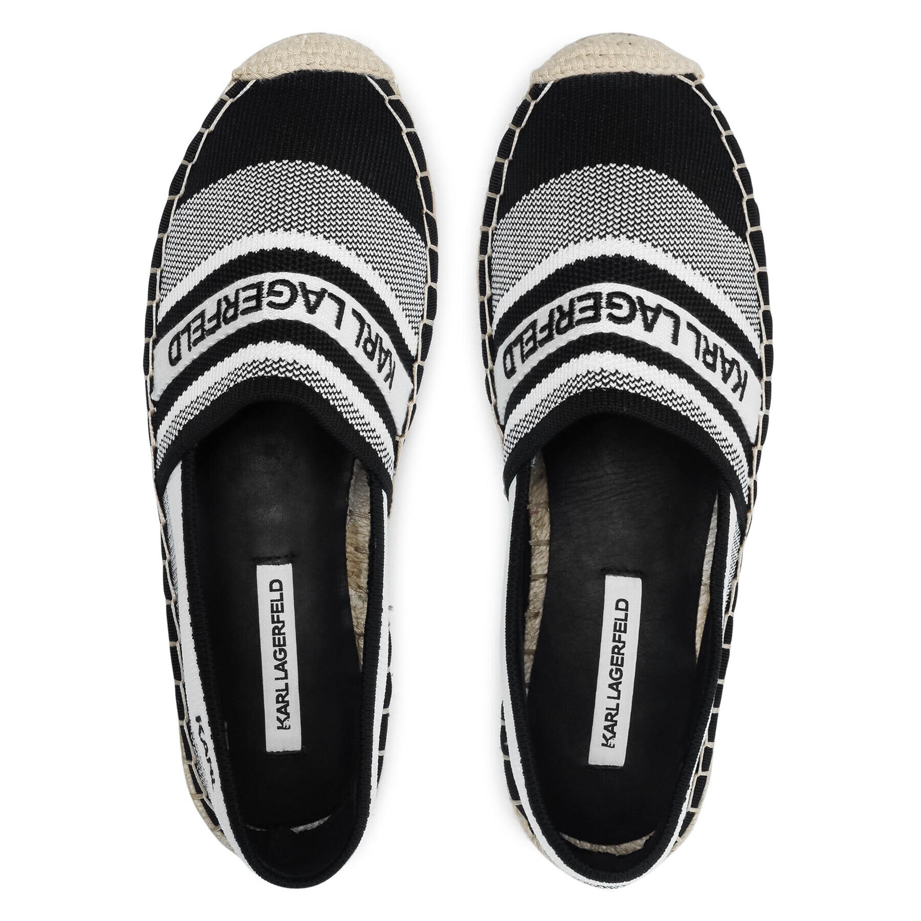 KARL LAGERFELD Espadrile KL80175 Alb - Pled.ro