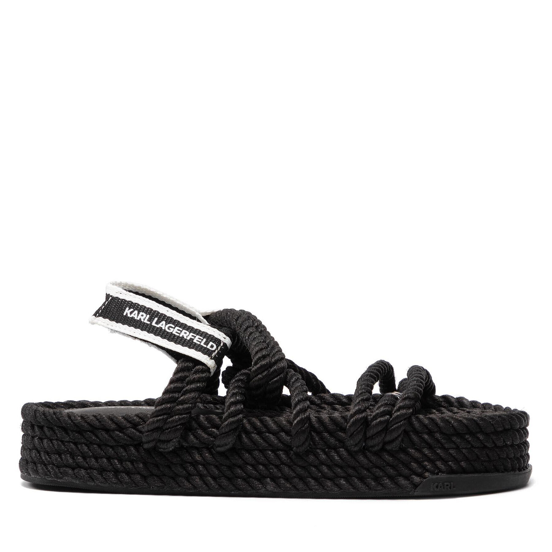 KARL LAGERFELD Espadrile KL80620 Negru - Pled.ro