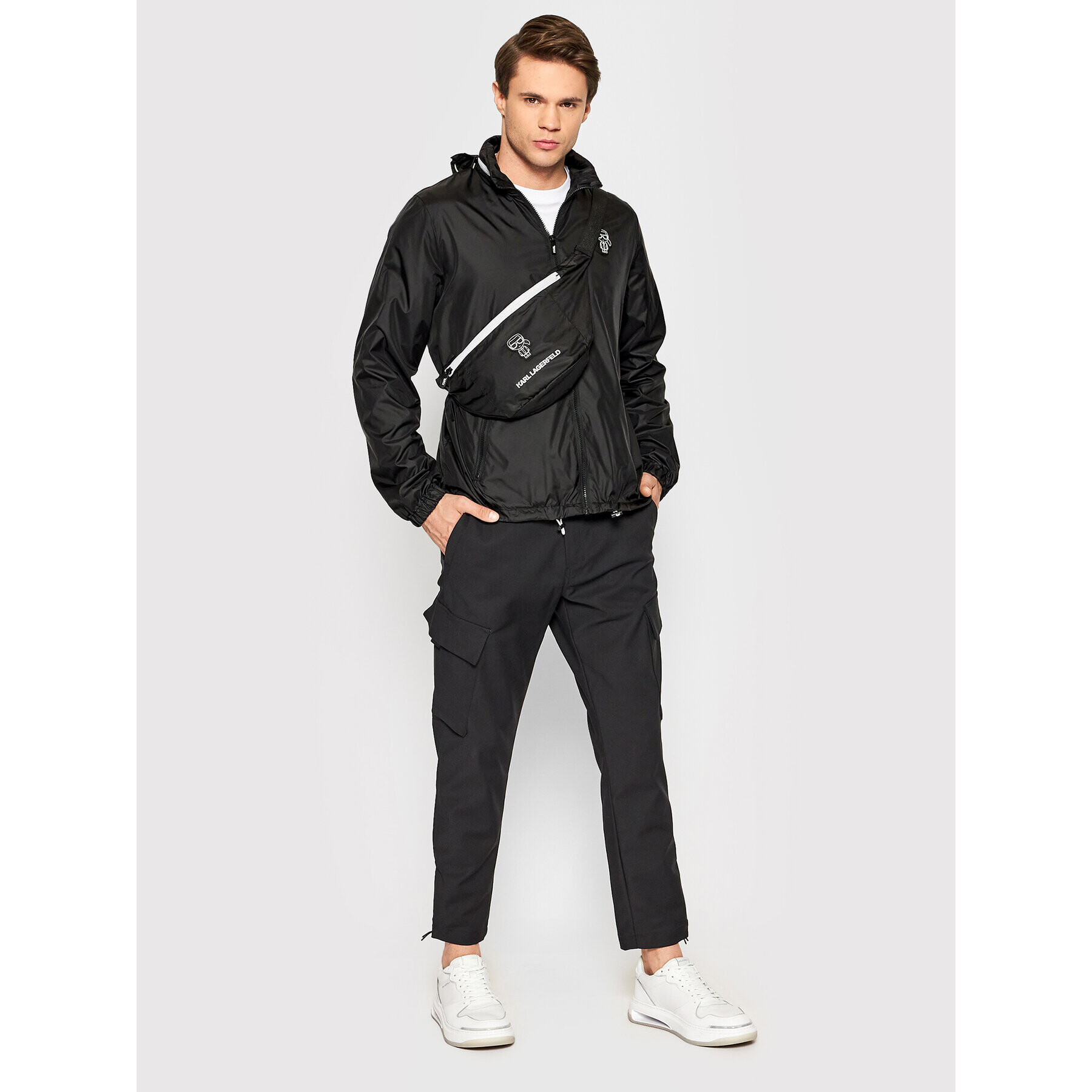 KARL LAGERFELD Geacă Blouson 505020 521595 Negru Regular Fit - Pled.ro