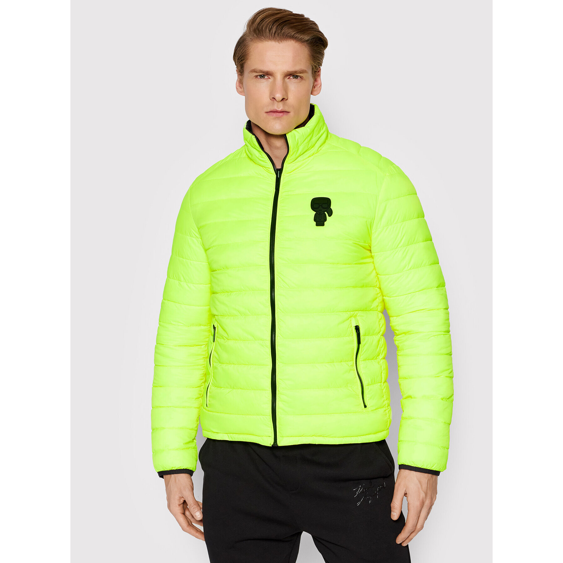 KARL LAGERFELD Geacă din puf Blouson 505404 521591 Negru Regular Fit - Pled.ro