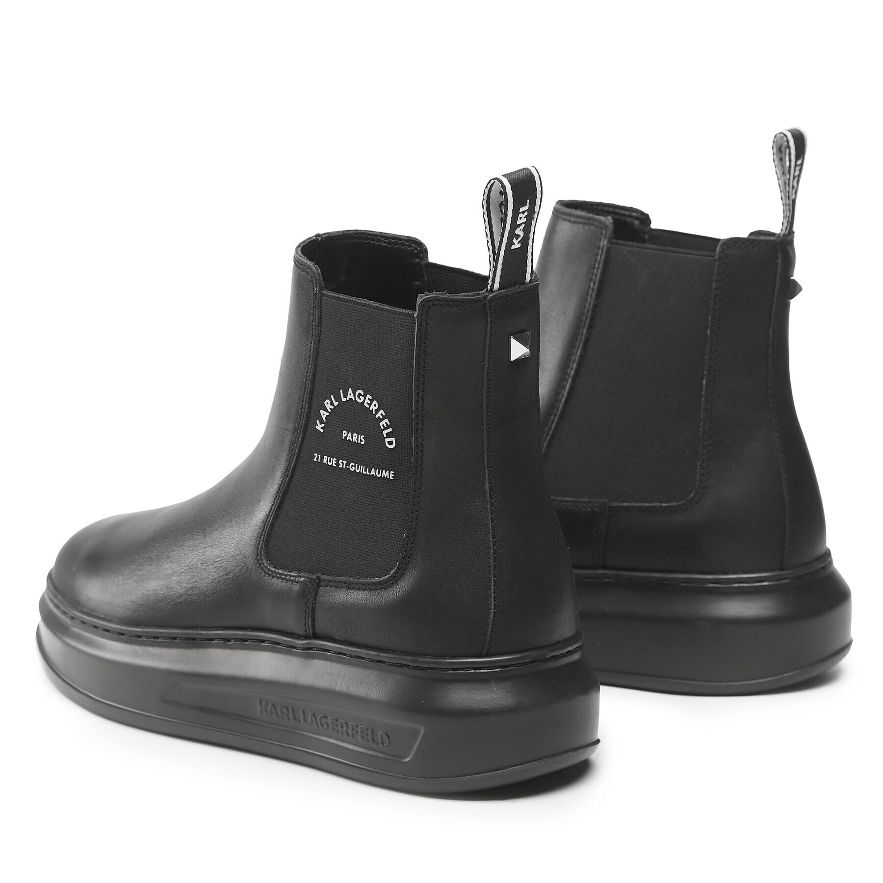 KARL LAGERFELD Ghete Jodhpur KL52541 Negru - Pled.ro