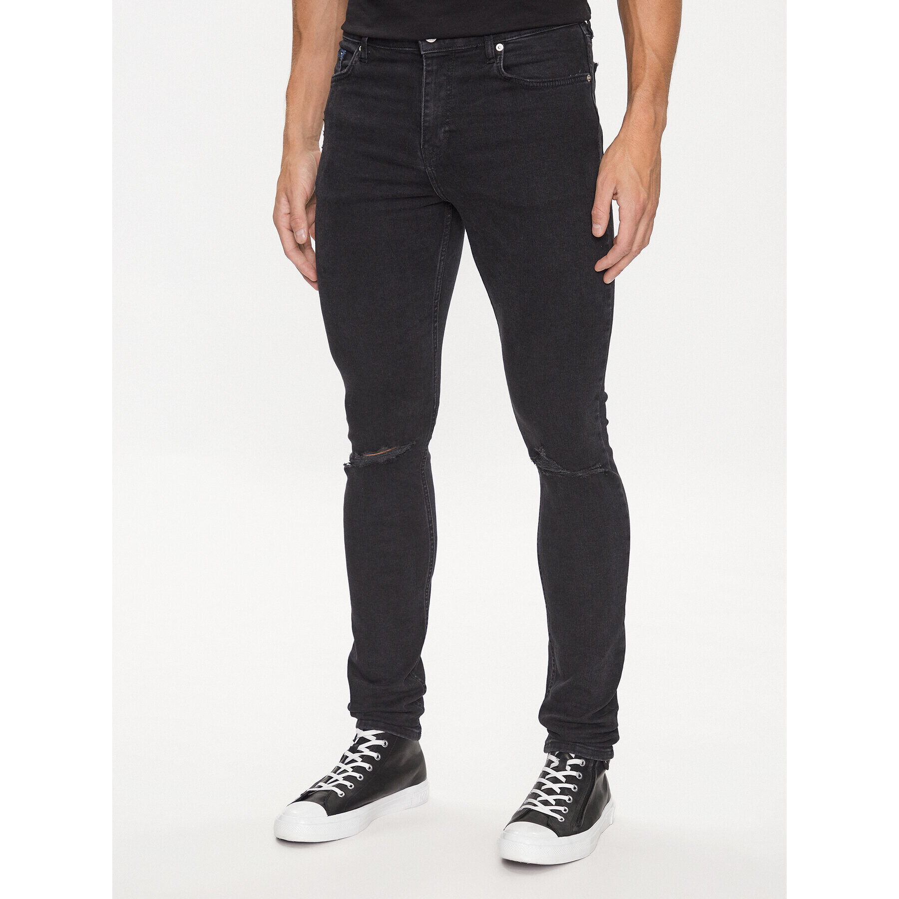 Karl Lagerfeld Jeans Blugi 231D1104 Negru Skinny Fit - Pled.ro