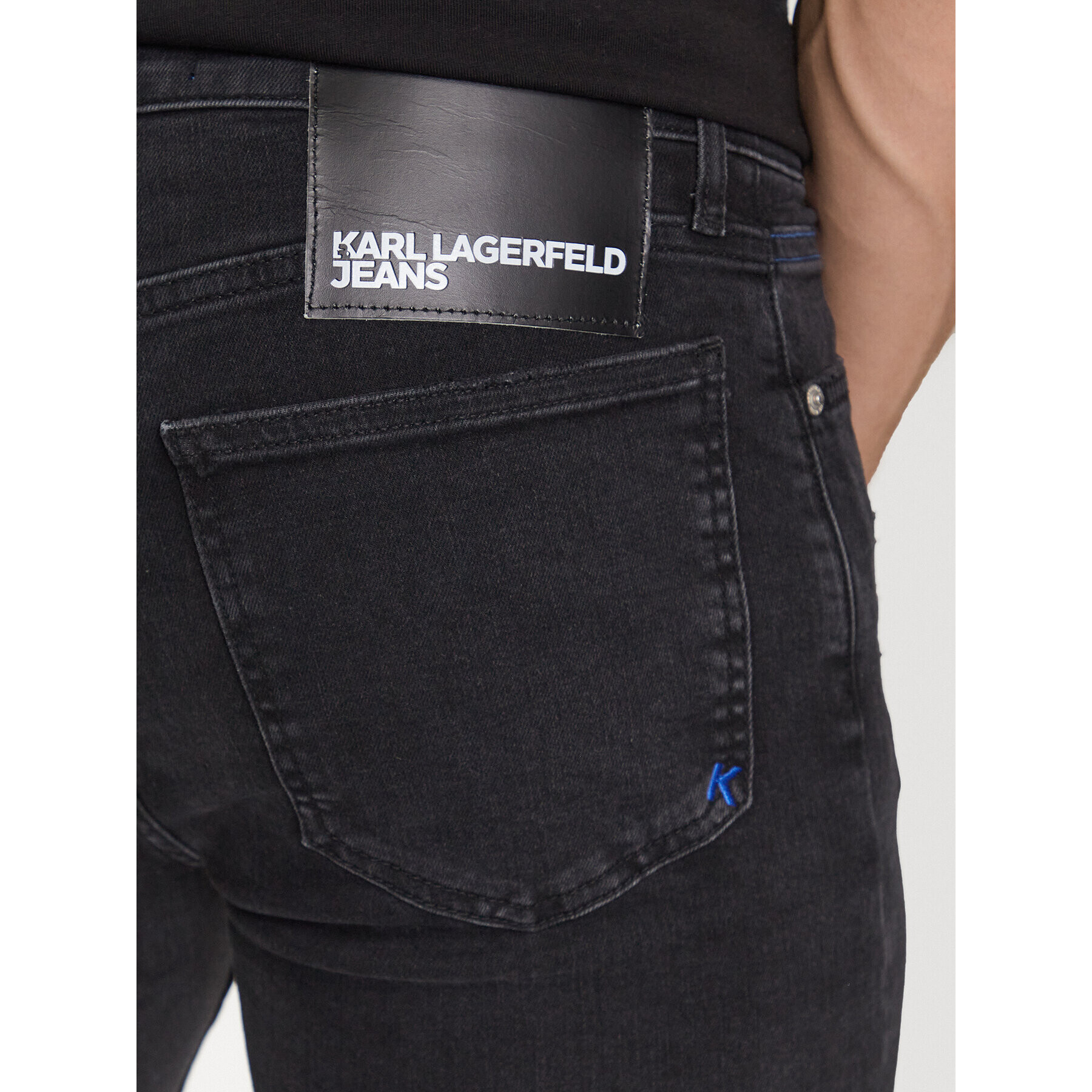 Karl Lagerfeld Jeans Blugi 231D1104 Negru Skinny Fit - Pled.ro