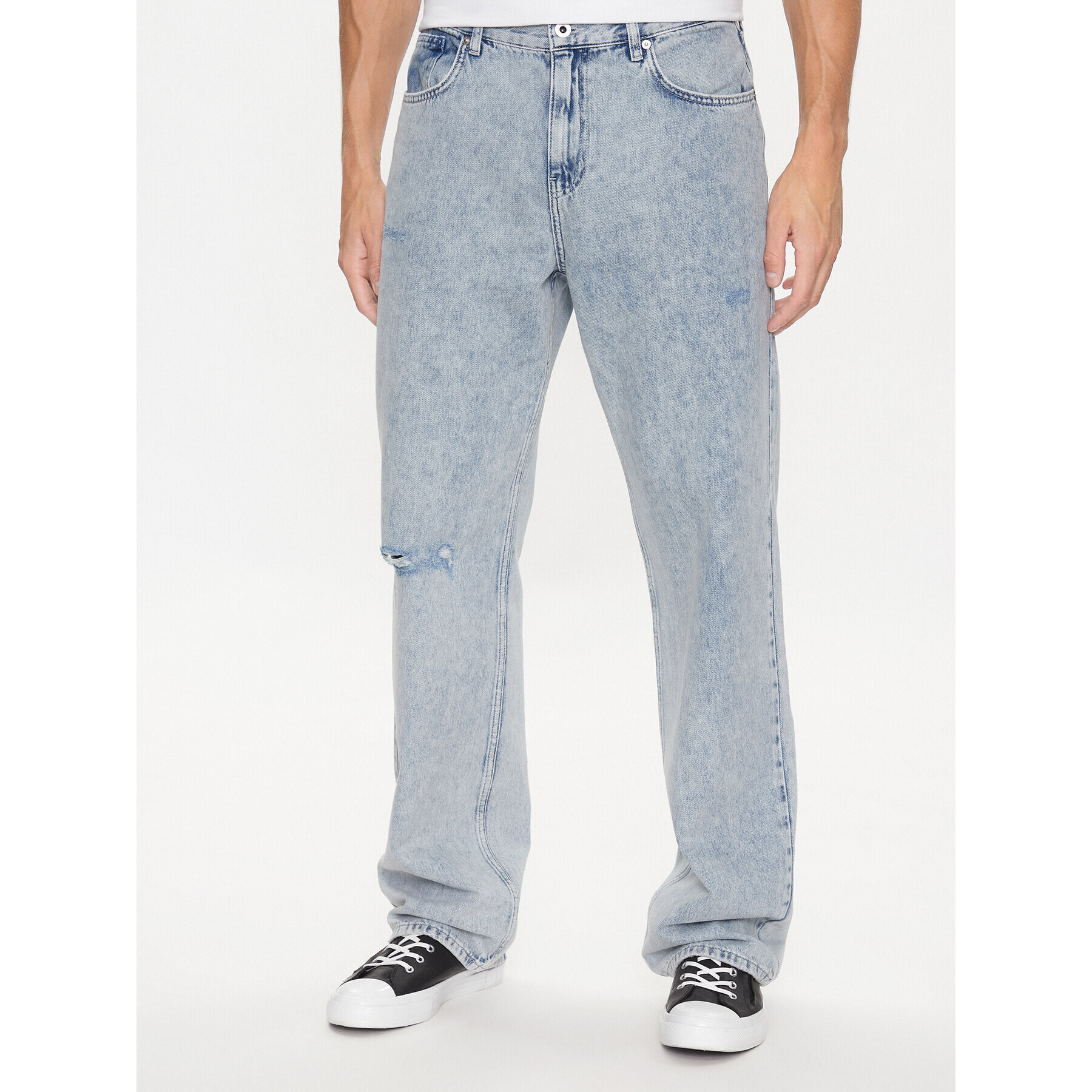 Karl Lagerfeld Jeans Blugi 231D1109 Albastru Relaxed Fit - Pled.ro