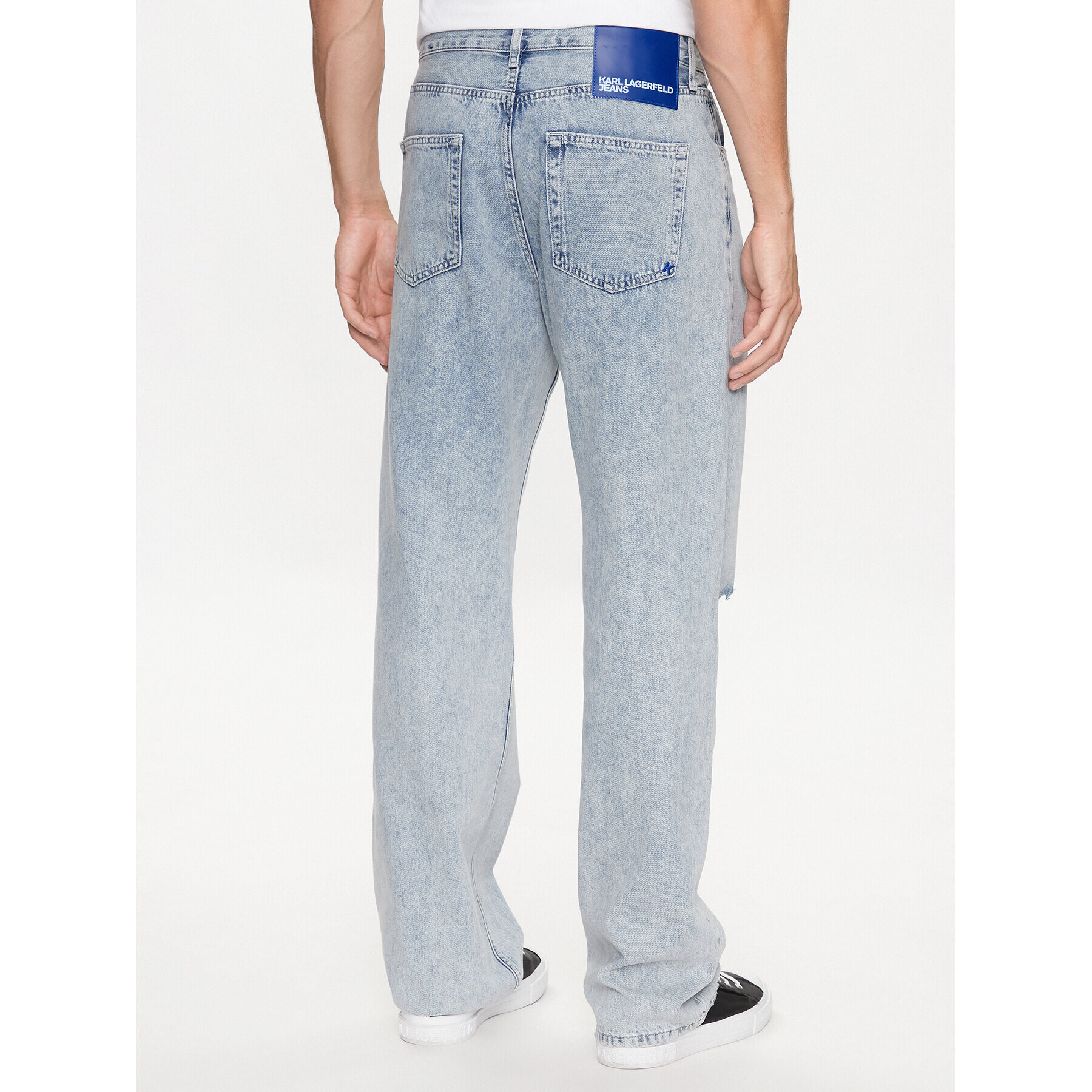 Karl Lagerfeld Jeans Blugi 231D1109 Albastru Relaxed Fit - Pled.ro