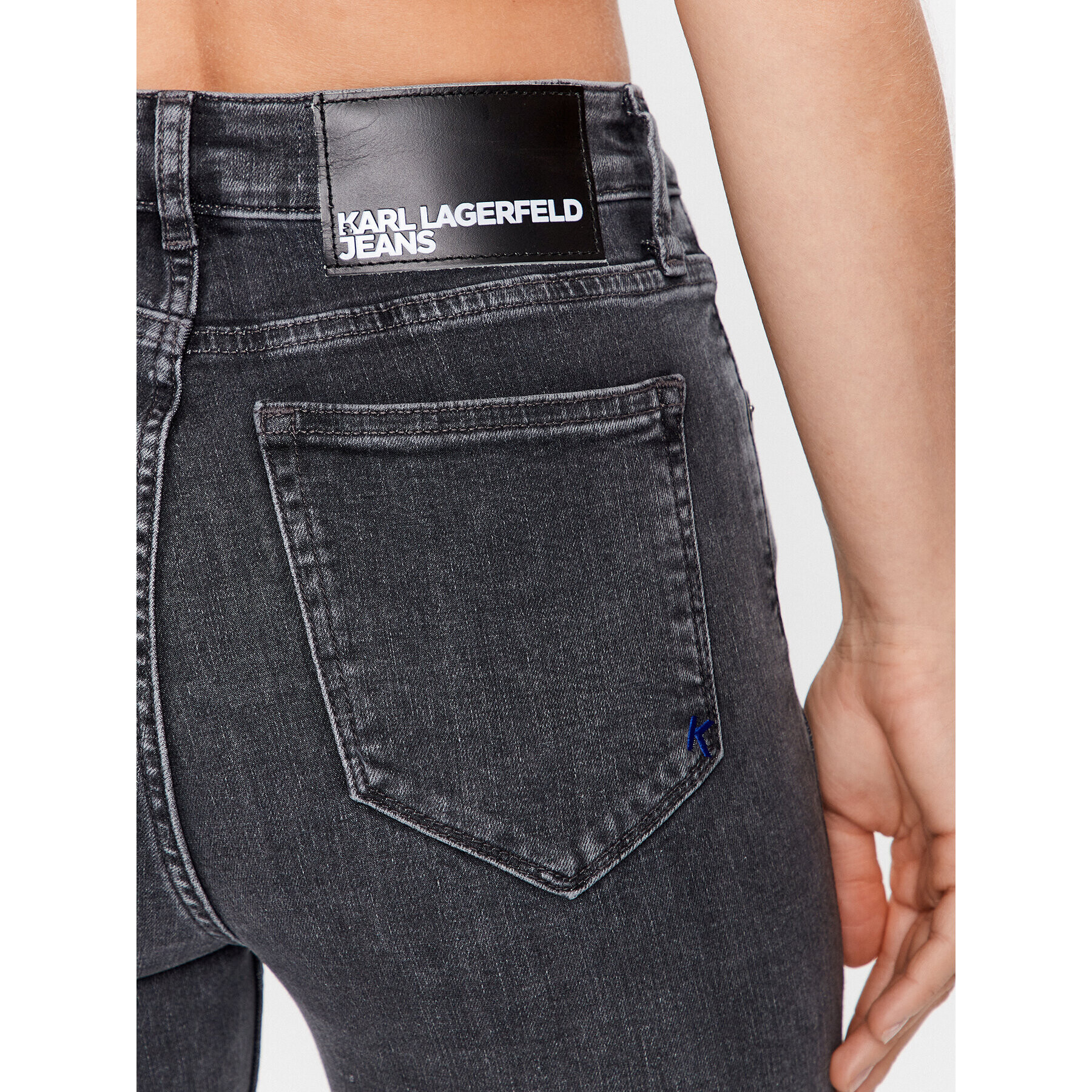 Karl Lagerfeld Jeans Blugi 231J1110 Gri Skinny Fit - Pled.ro