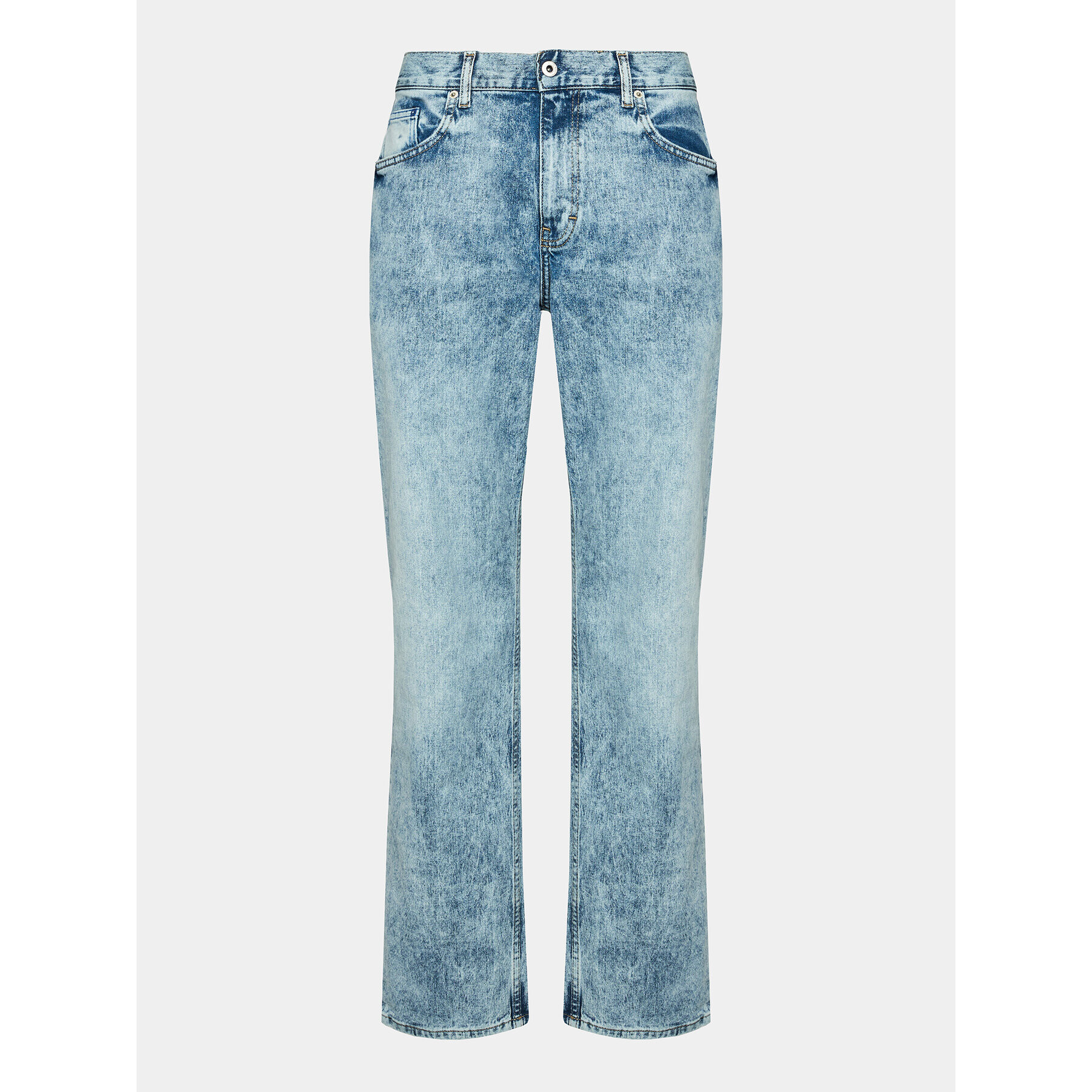 Karl Lagerfeld Jeans Blugi 235D1106 Albastru Straight Fit - Pled.ro