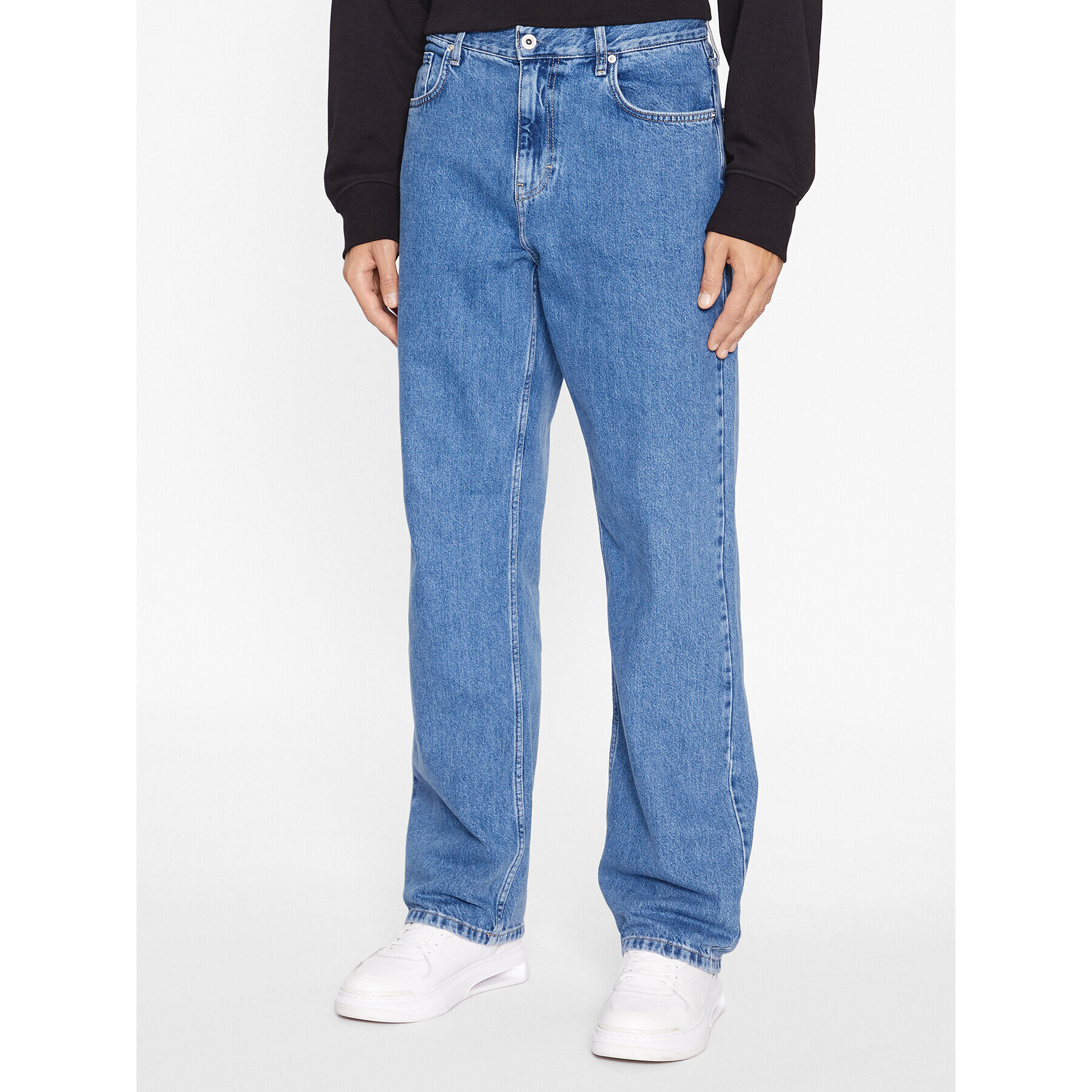 Karl Lagerfeld Jeans Blugi 235D1112 Albastru Relaxed Fit - Pled.ro