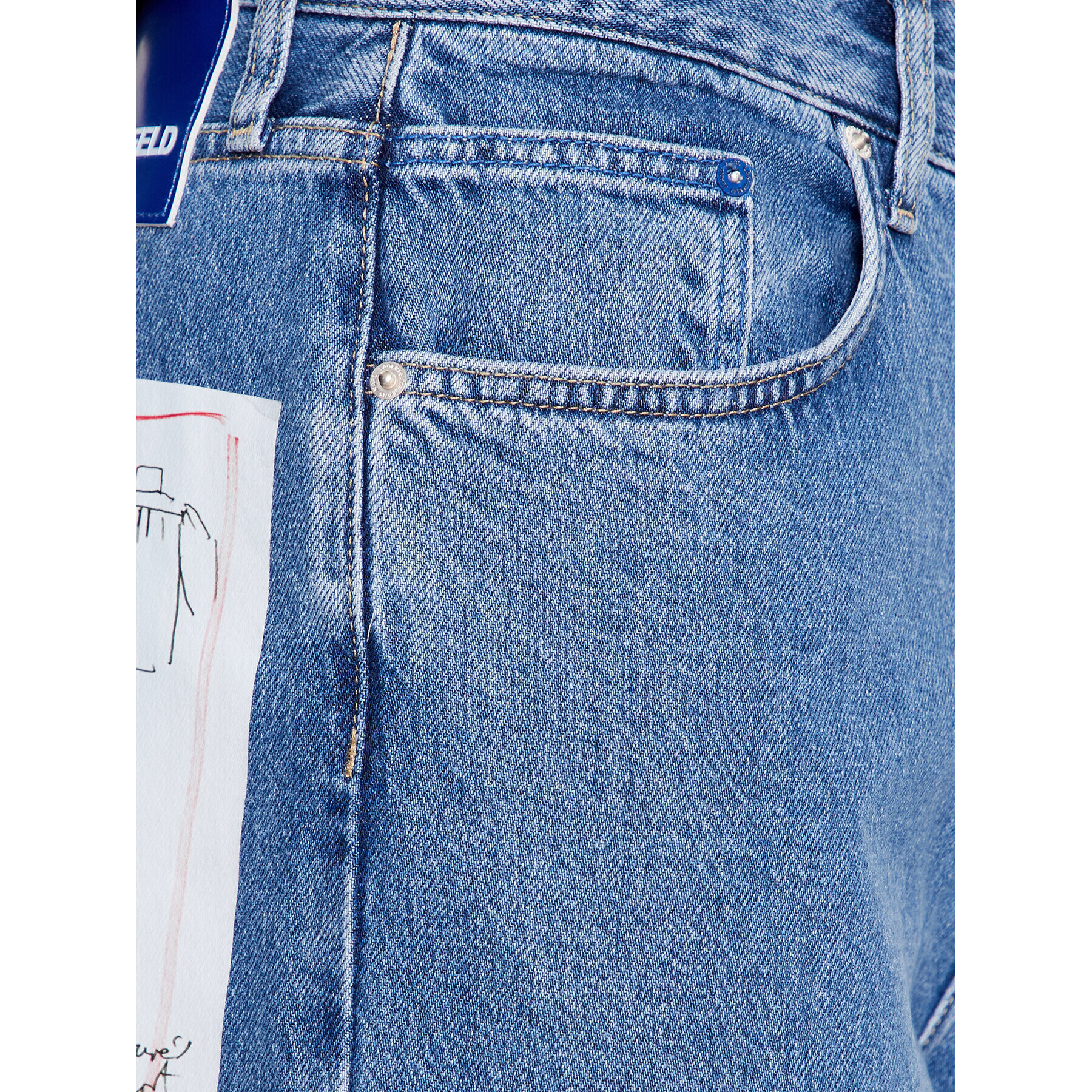 Karl Lagerfeld Jeans Blugi 235D1112 Albastru Relaxed Fit - Pled.ro