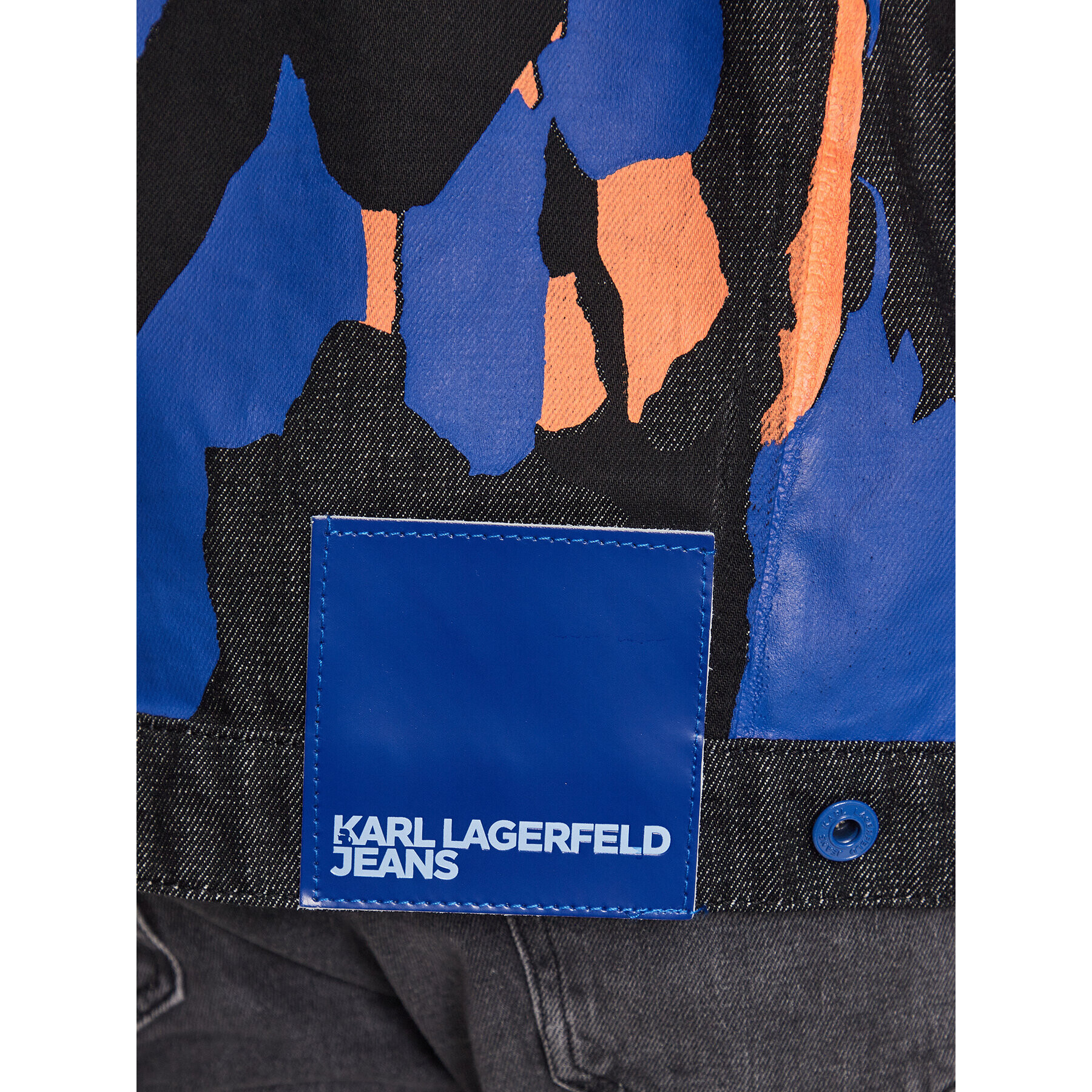 Karl Lagerfeld Jeans Geacă de blugi 231D1450 Colorat Relaxed Fit - Pled.ro