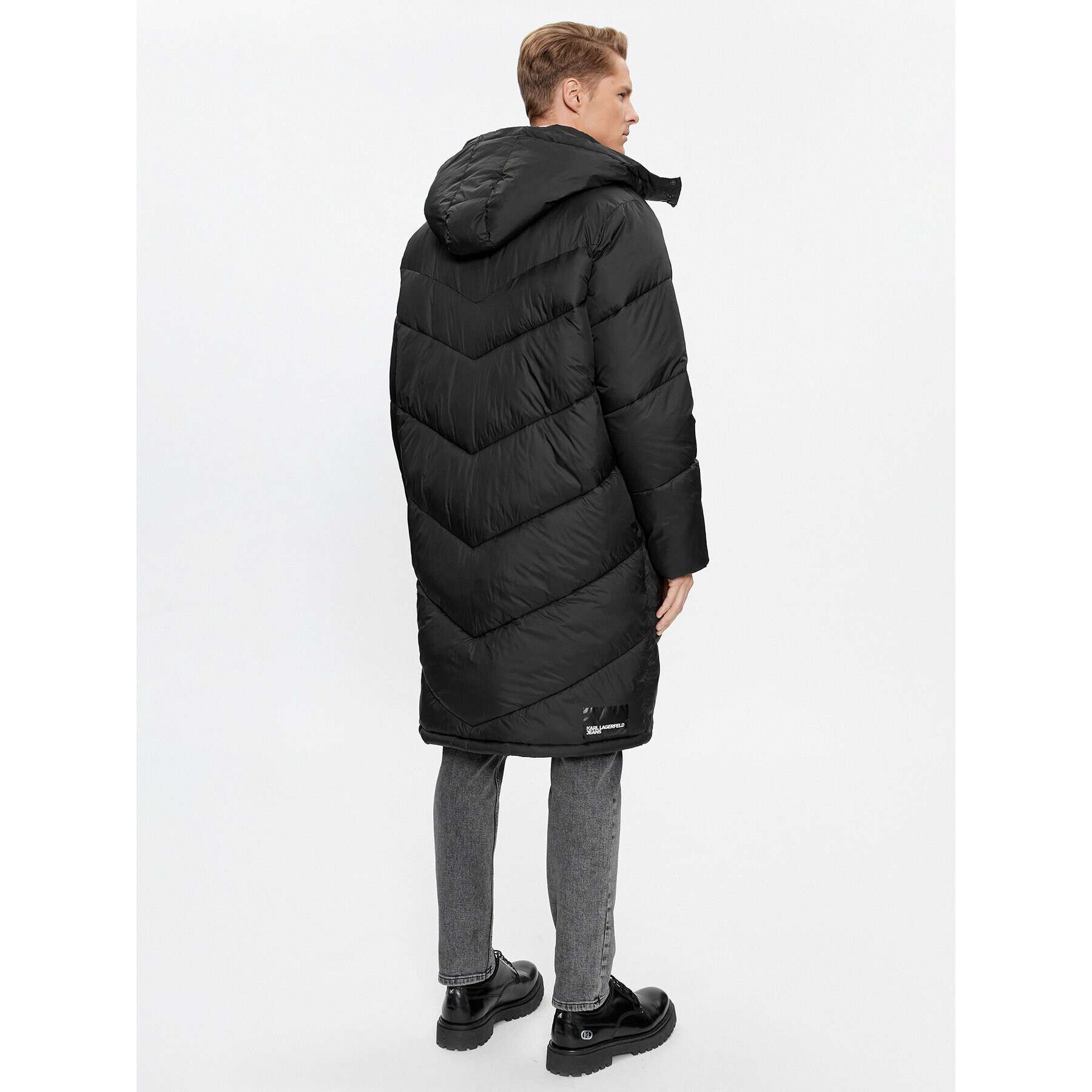 Karl Lagerfeld Jeans KARL LAGERFELD Geacă din puf Klj Long Puffer Jacket 236D1501 Negru Regular Fit - Pled.ro