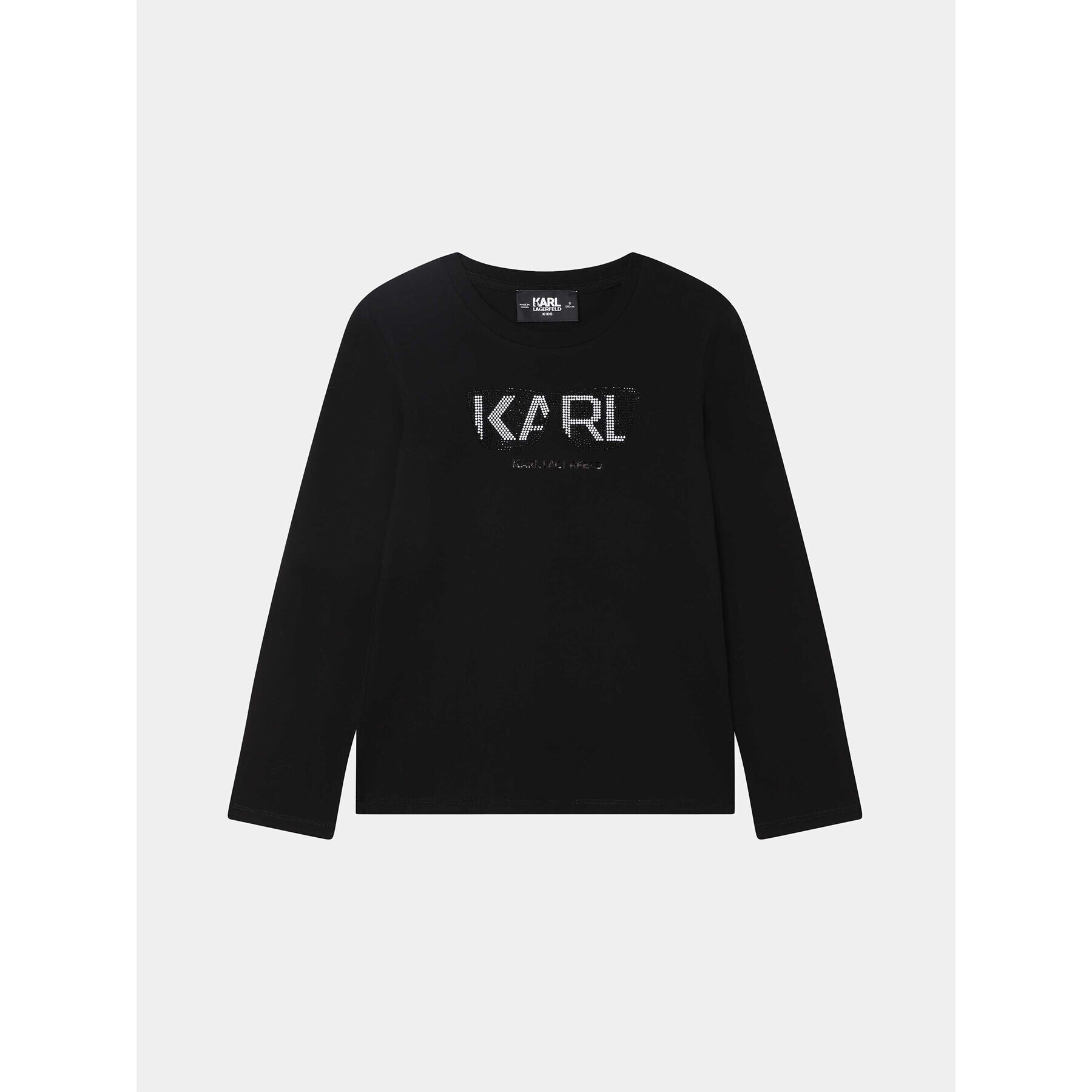 Karl Lagerfeld Kids Bluză Z15447 D Negru Regular Fit - Pled.ro