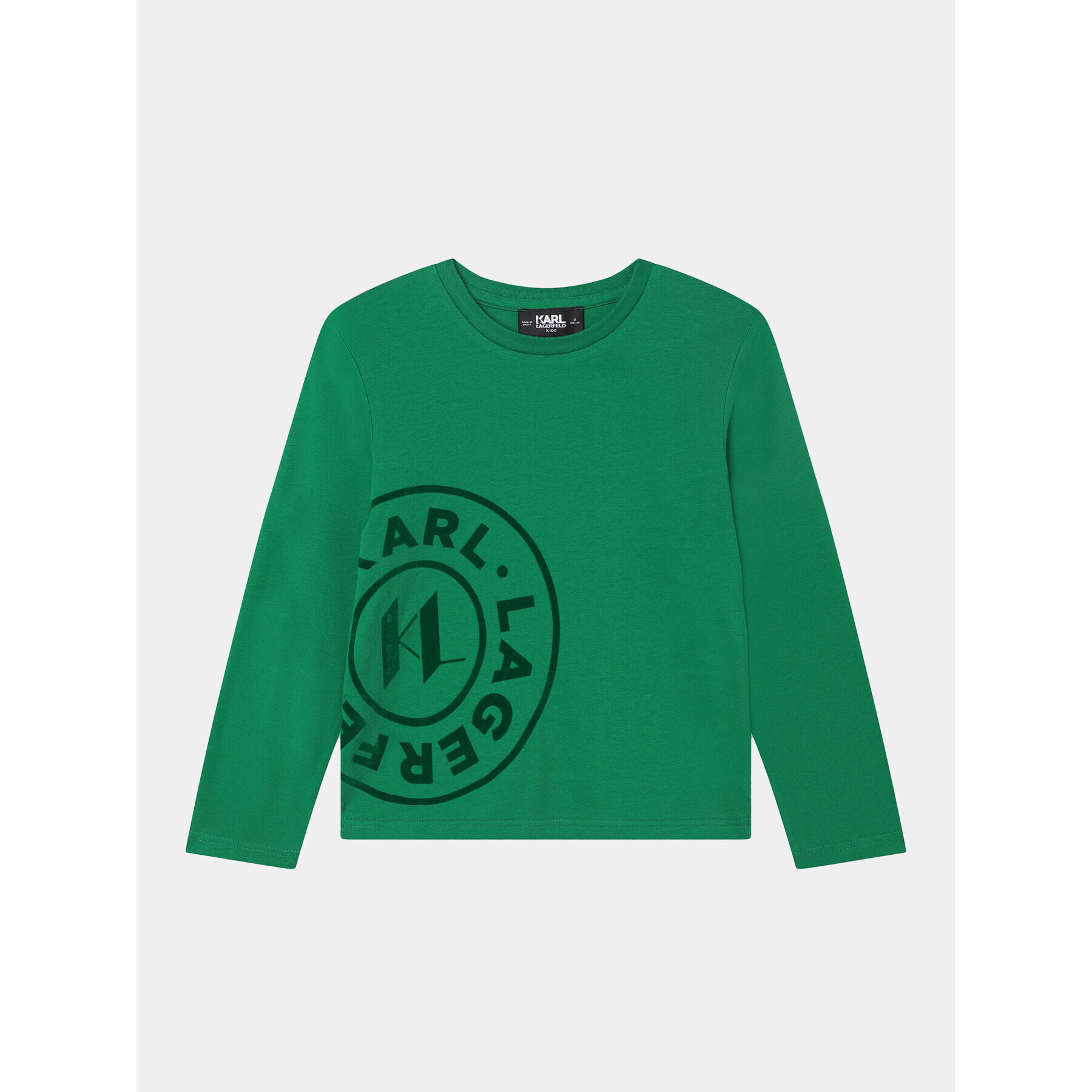 Karl Lagerfeld Kids Bluză Z25418 D Verde Regular Fit - Pled.ro