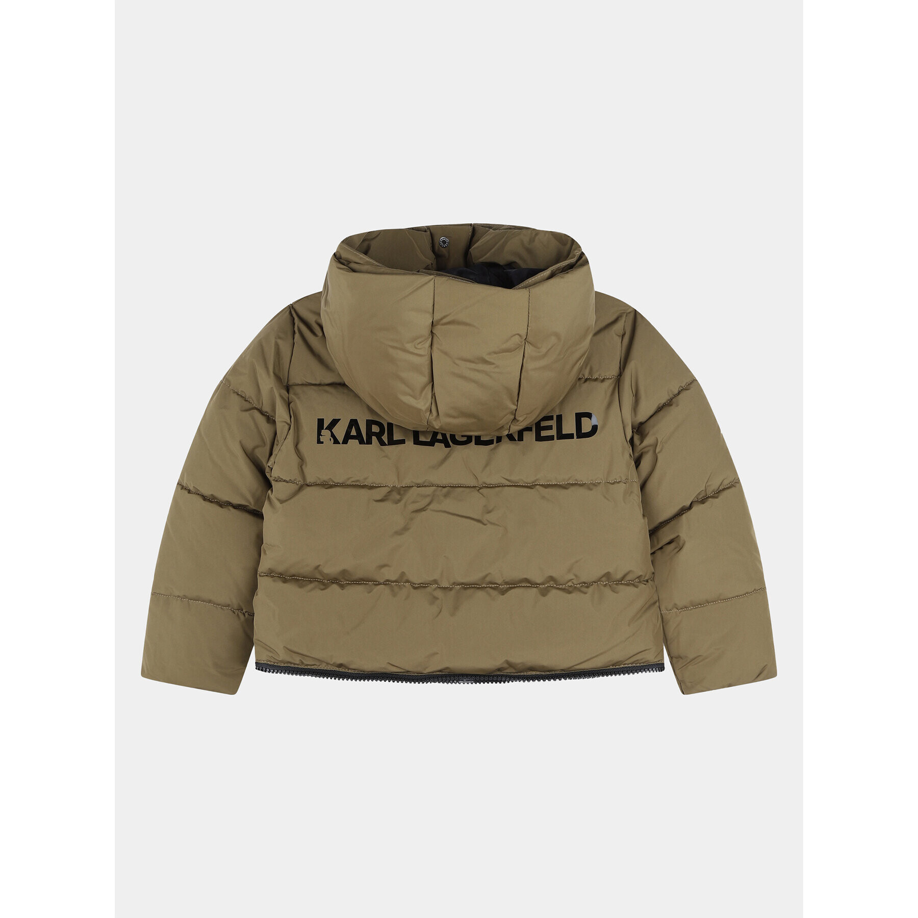 Karl Lagerfeld Kids Geacă din puf Z16167 S Kaki Regular Fit - Pled.ro