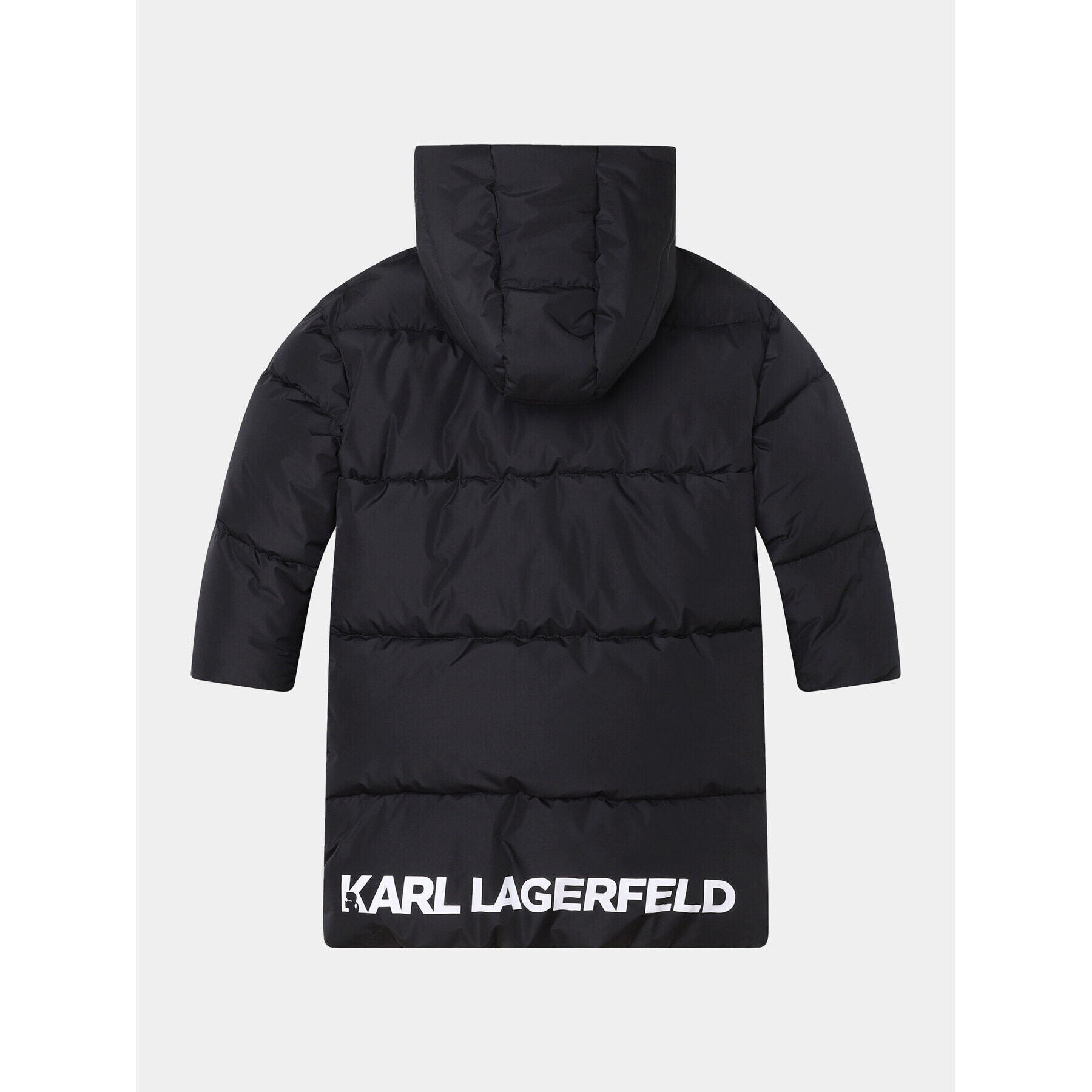 Karl Lagerfeld Kids Geacă din puf Z26109 S Negru Regular Fit - Pled.ro