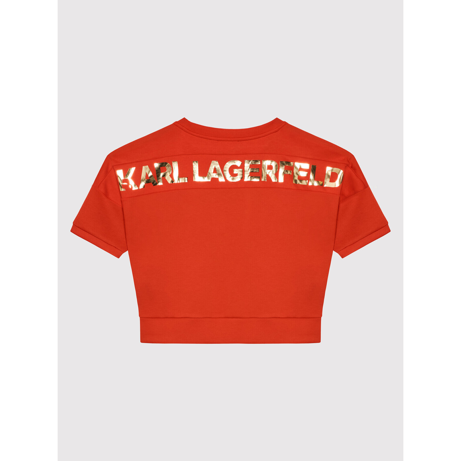 Karl Lagerfeld Kids Bluză Z15370 D Roșu Relaxed Fit - Pled.ro