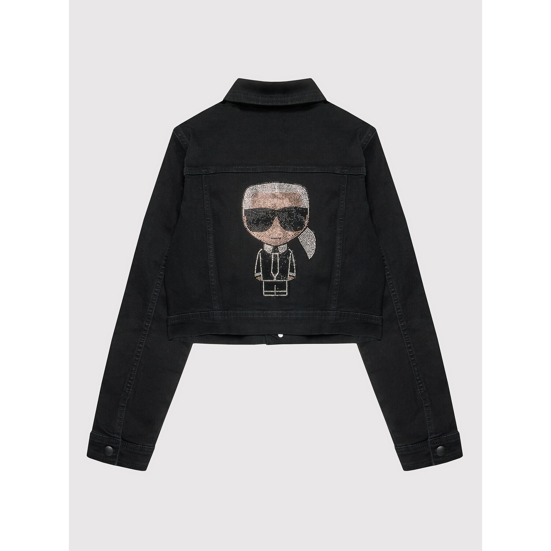 Karl Lagerfeld Kids Geacă de blugi Z16127 S Negru Regular Fit - Pled.ro