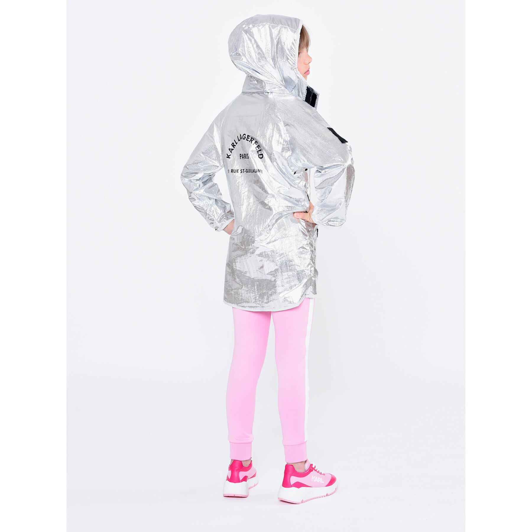 Karl Lagerfeld Kids Geacă Z16149 S Gri Regular Fit - Pled.ro