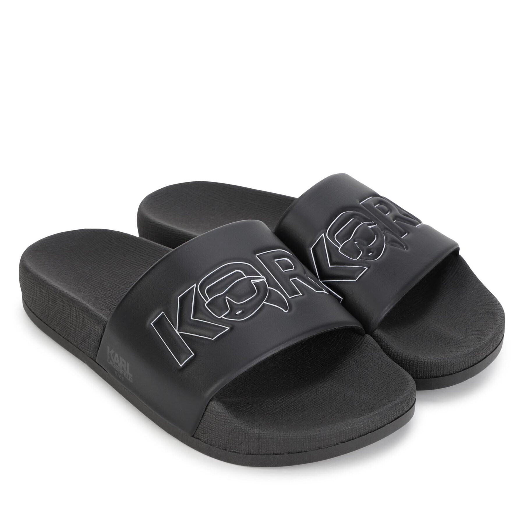 Karl Lagerfeld Kids Şlapi Z29062 Negru - Pled.ro