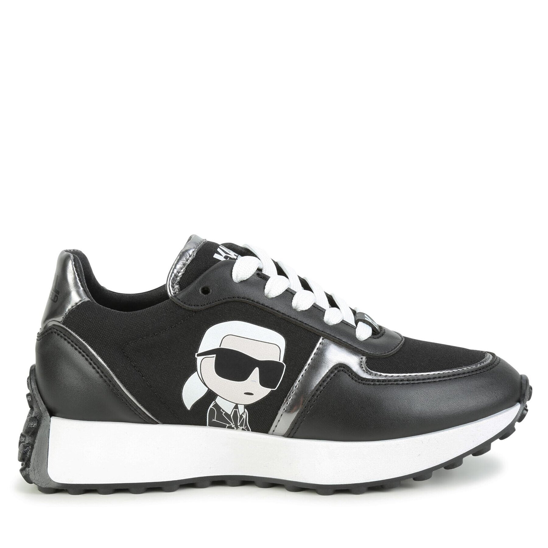 Karl Lagerfeld Kids Sneakers Z19117 S Negru - Pled.ro