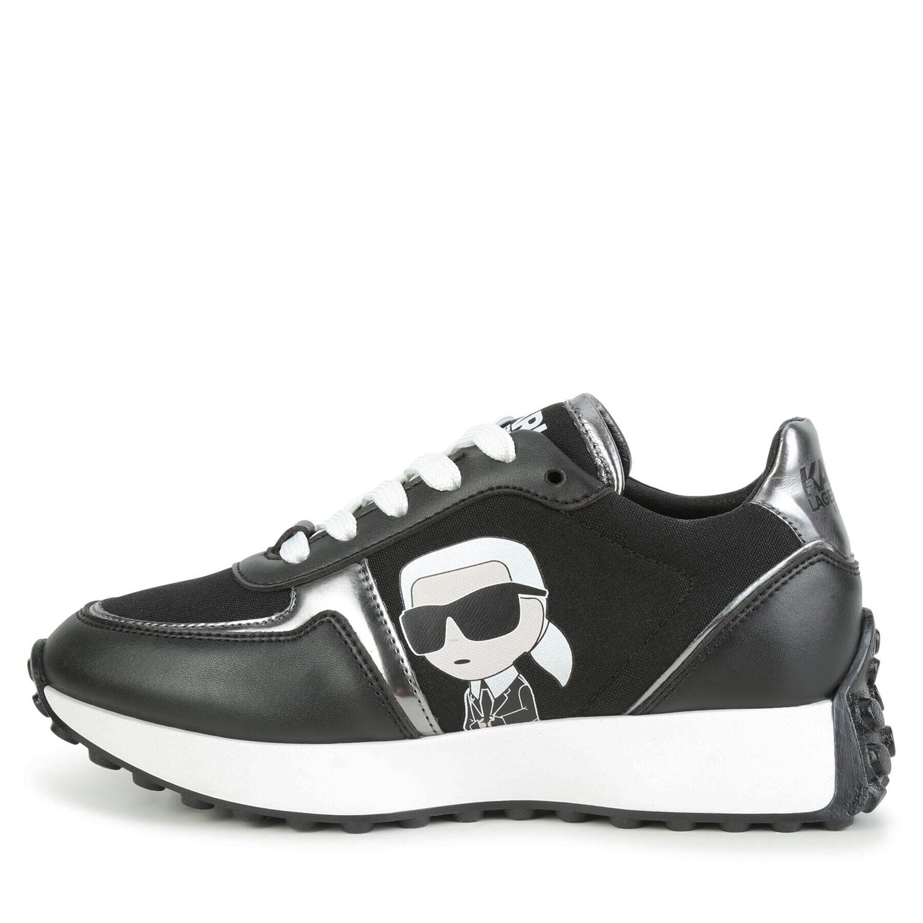 Karl Lagerfeld Kids Sneakers Z19117 S Negru - Pled.ro