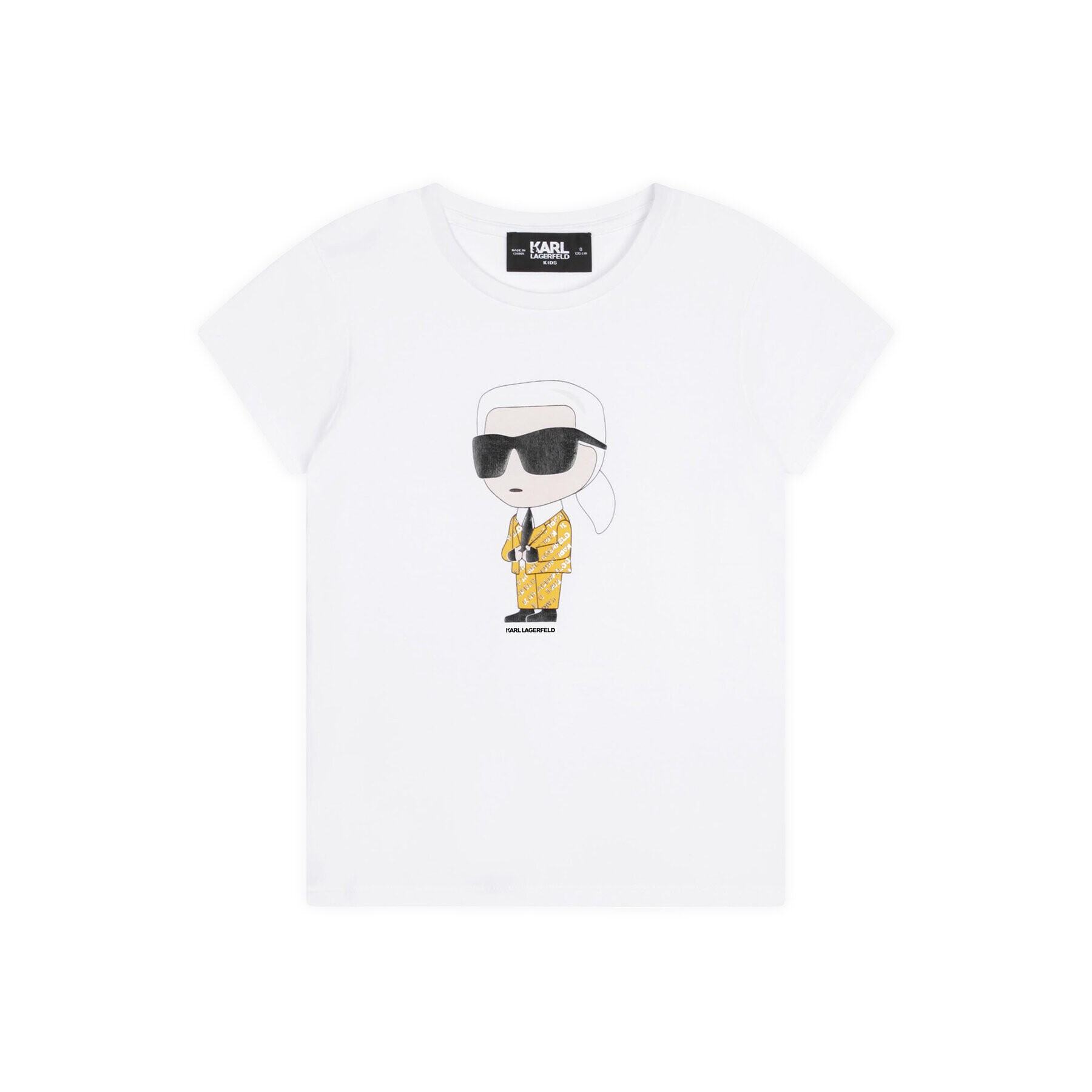 Karl Lagerfeld Kids Tricou Z15417 D Alb Regular Fit - Pled.ro