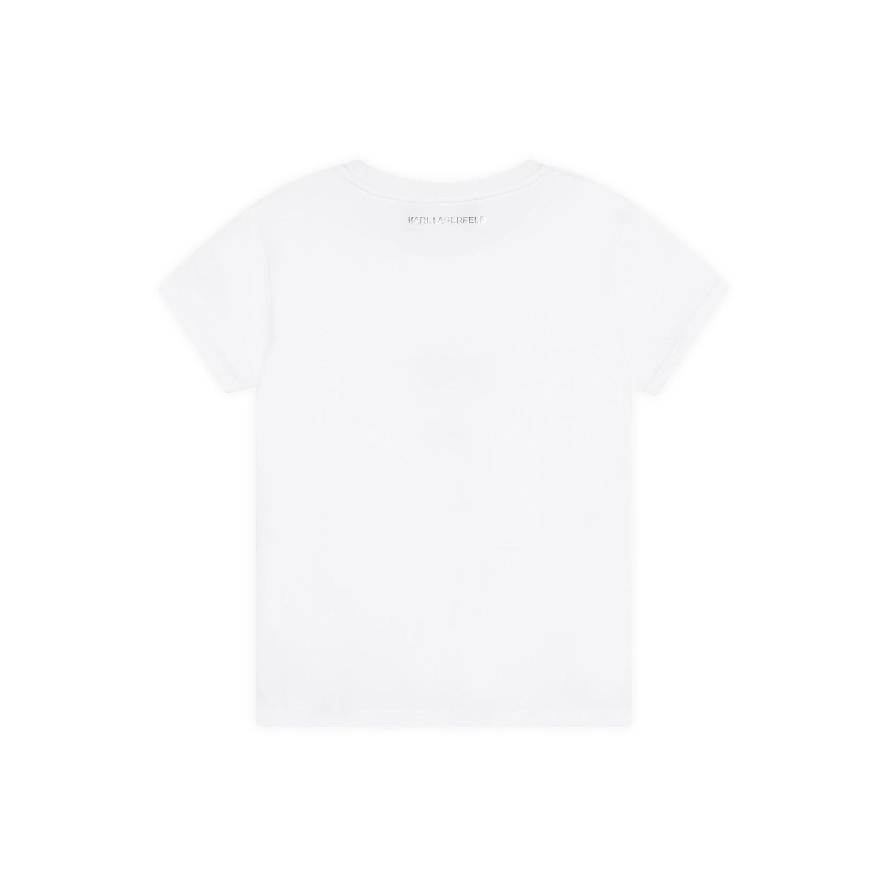 Karl Lagerfeld Kids Tricou Z15417 D Alb Regular Fit - Pled.ro