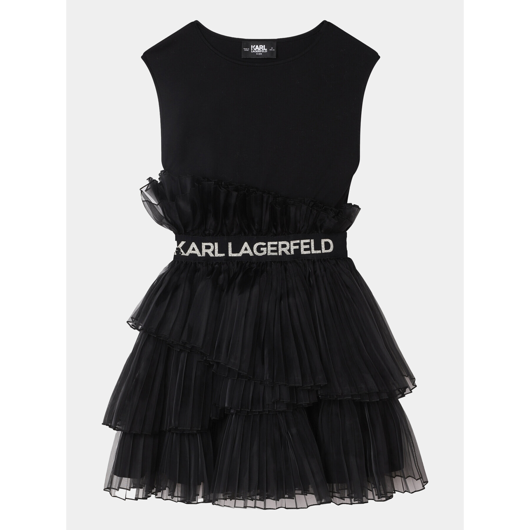 Karl Lagerfeld Kids Rochie de zi Z12260 S Negru Regular Fit - Pled.ro