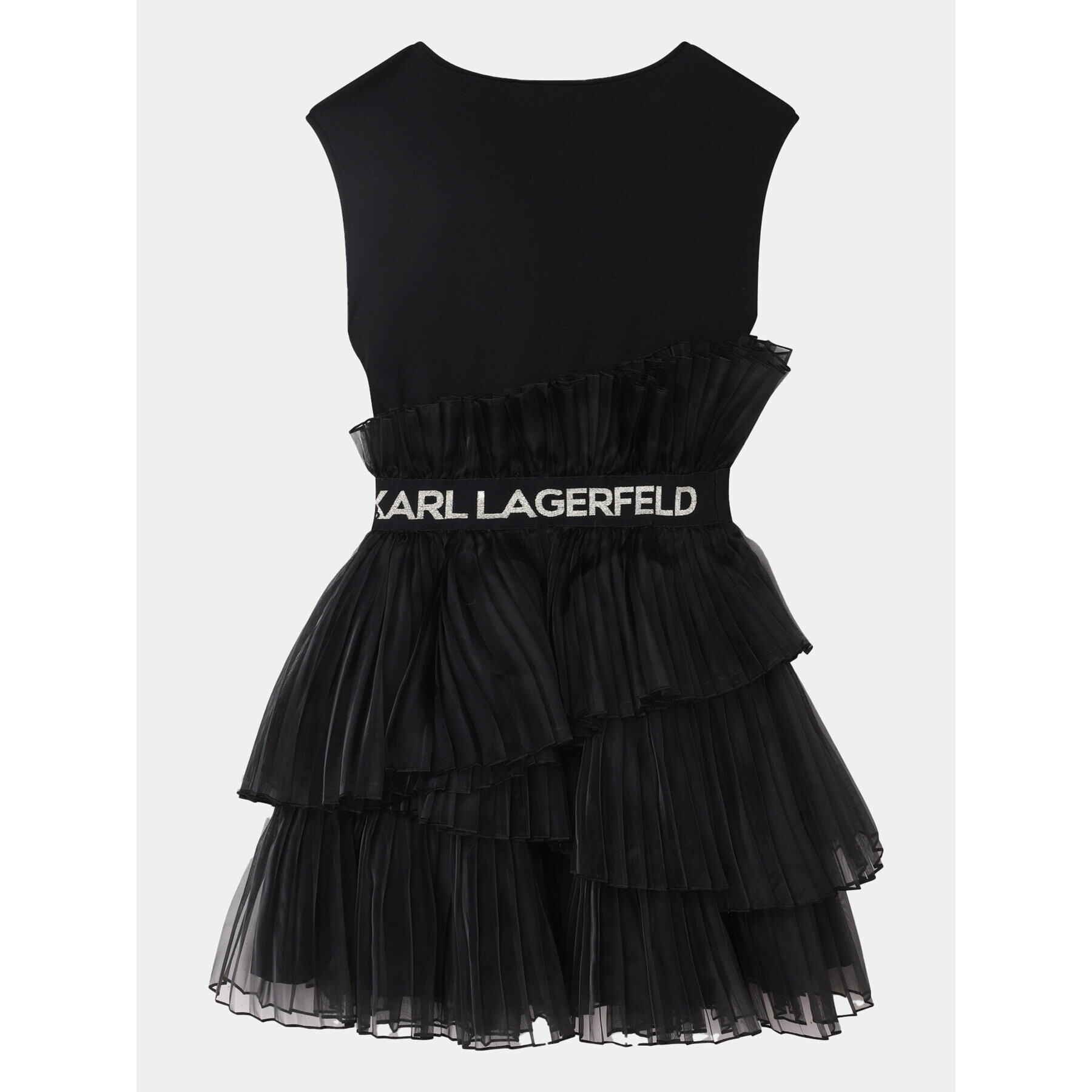 Karl Lagerfeld Kids Rochie de zi Z12260 S Negru Regular Fit - Pled.ro