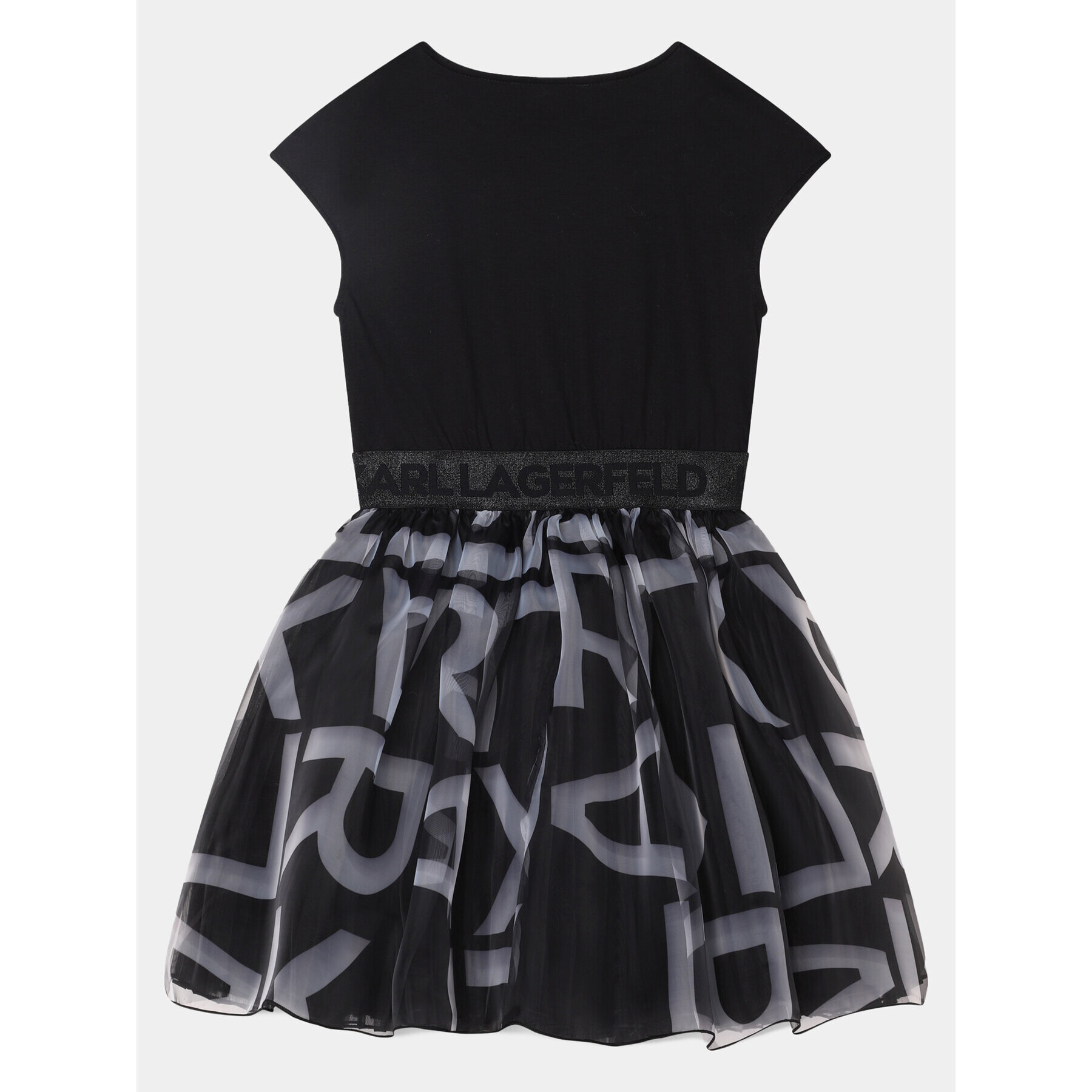 Karl Lagerfeld Kids Rochie de zi Z12261 D Negru Regular Fit - Pled.ro