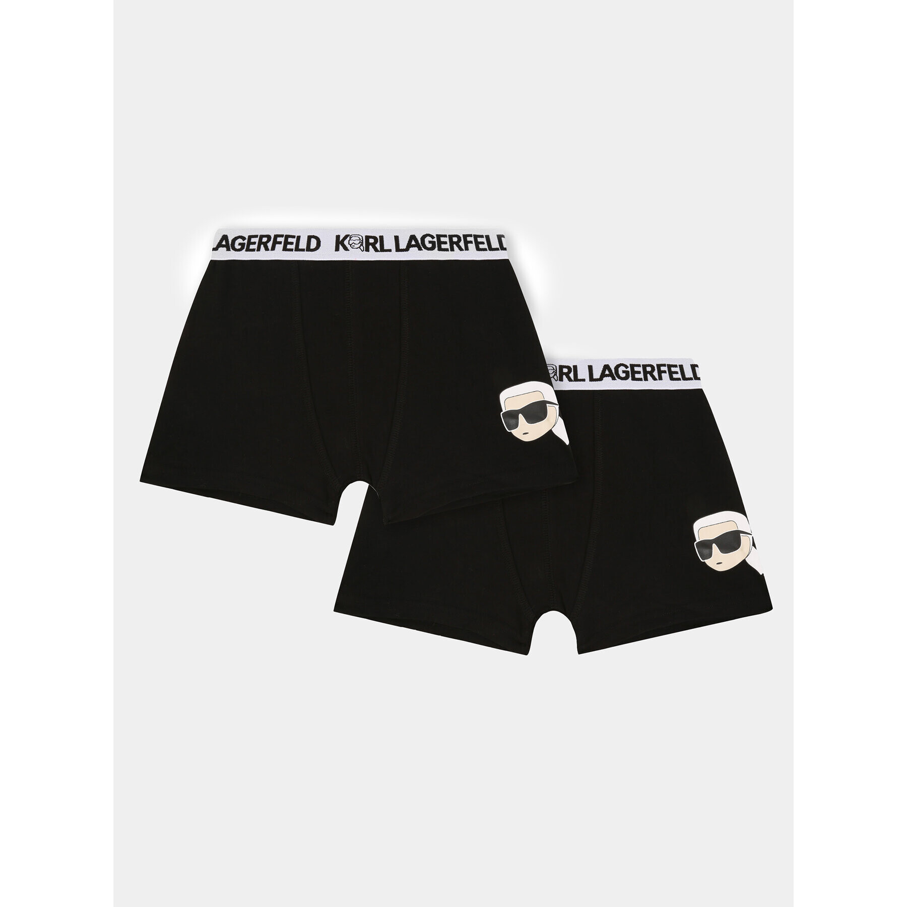 Karl Lagerfeld Kids Set 2 perechi de boxeri Z20104 S Negru - Pled.ro