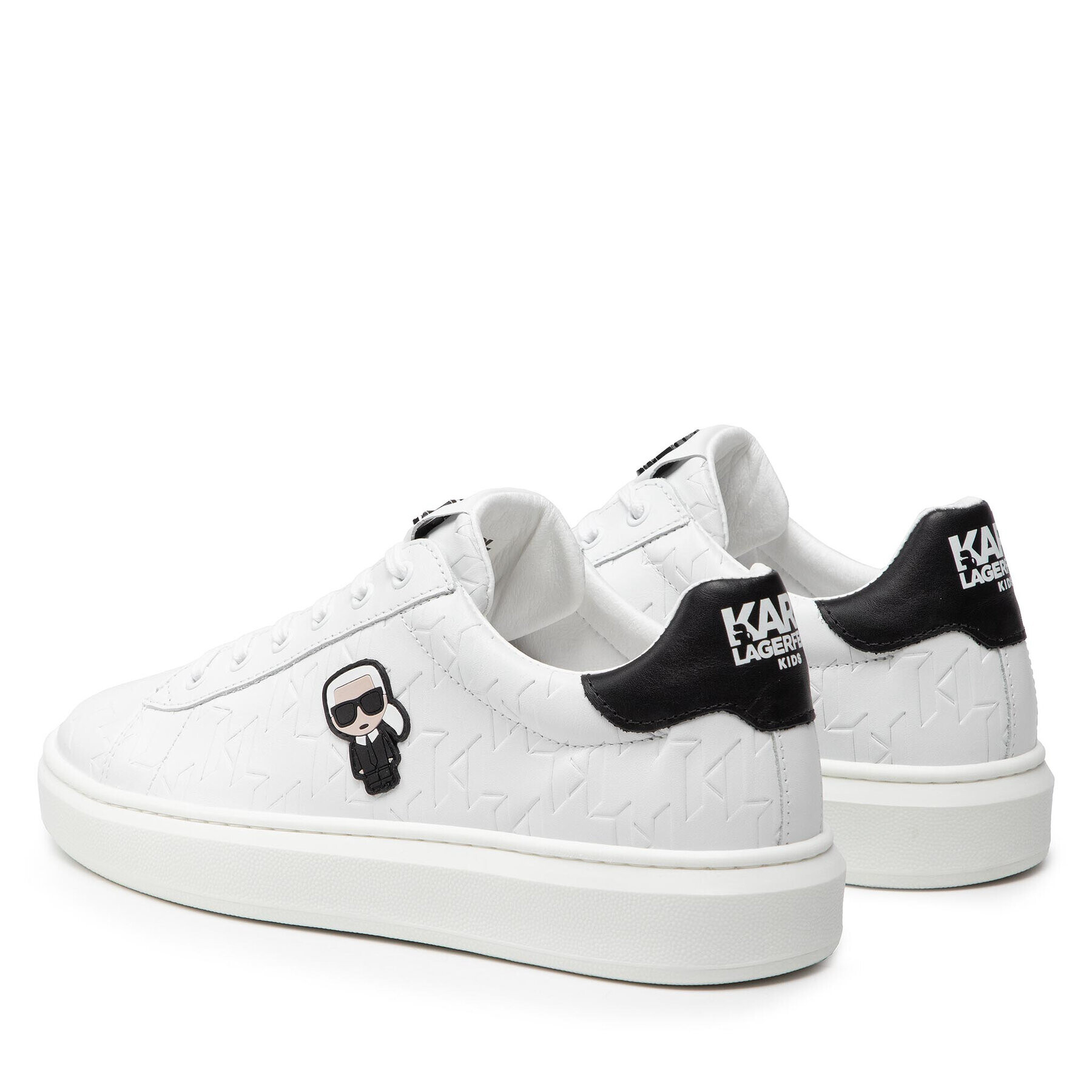 Karl Lagerfeld Kids Sneakers Z19076 S Alb - Pled.ro