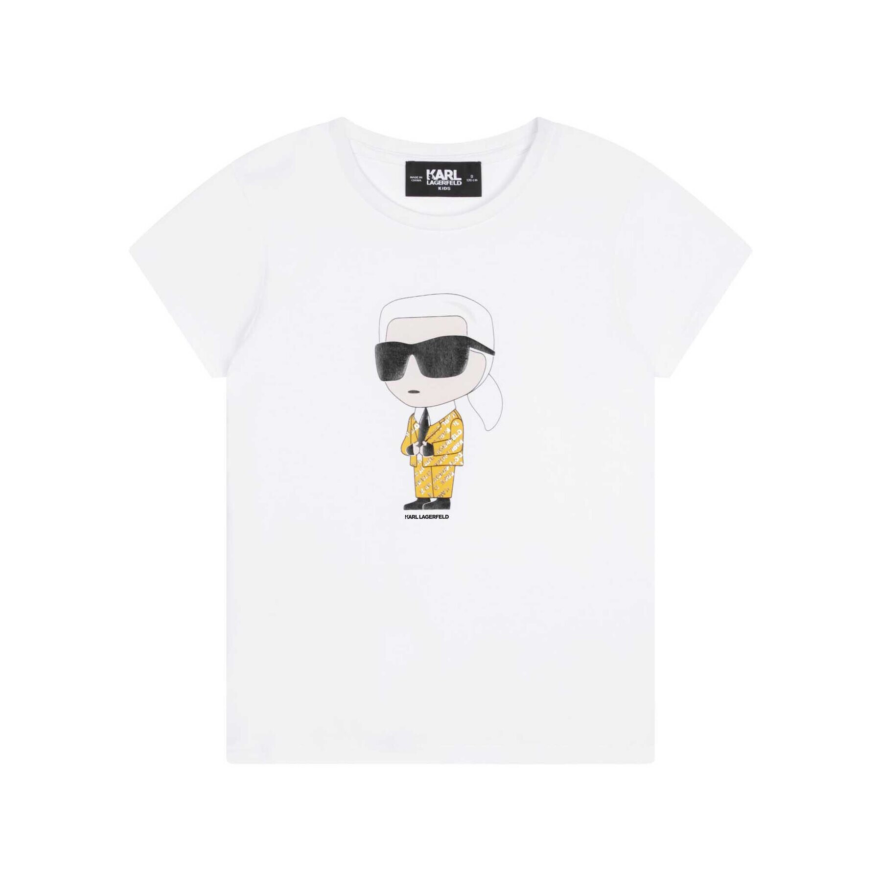 Karl Lagerfeld Kids Tricou Z15417 M Alb Regular Fit - Pled.ro