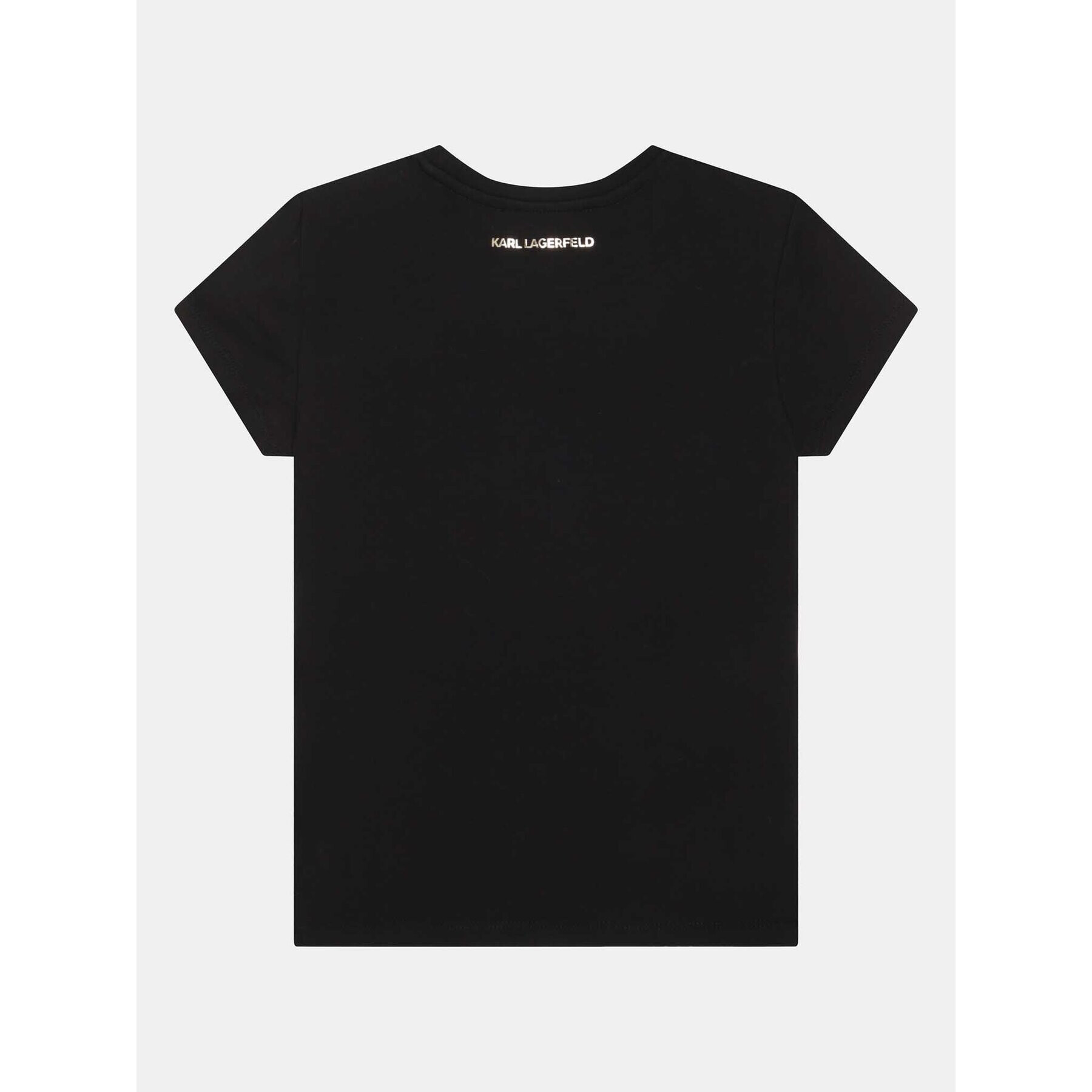 Karl Lagerfeld Kids Tricou Z15435 M Negru Regular Fit - Pled.ro