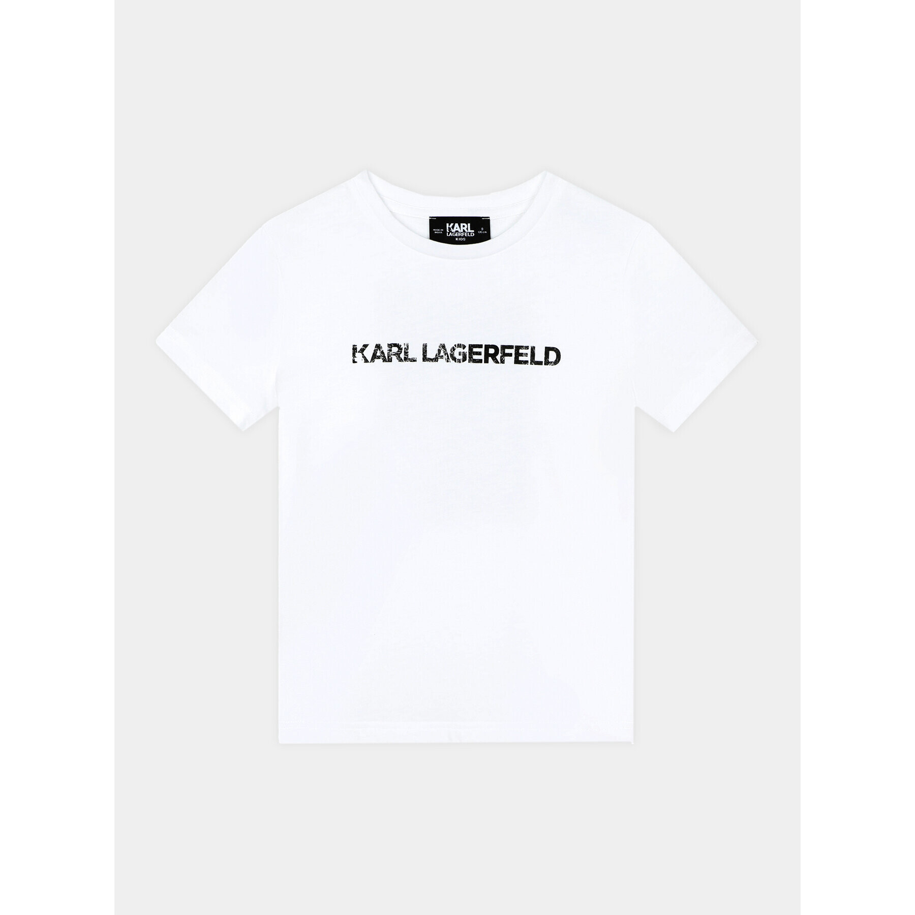 Karl Lagerfeld Kids Tricou Z25422 D Alb Regular Fit - Pled.ro