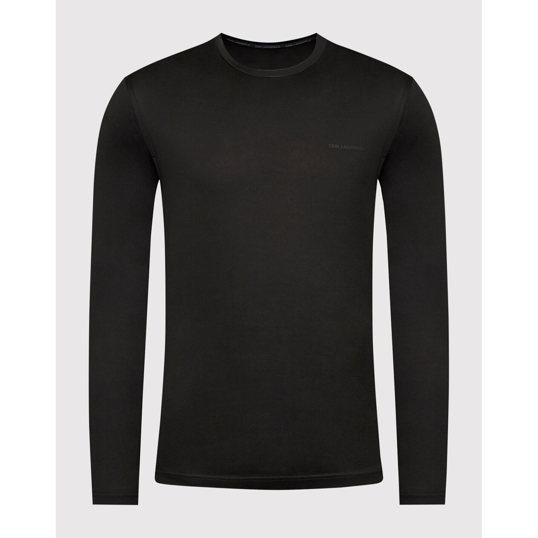 KARL LAGERFELD Longsleeve 755001 512200 Negru Slim Fit - Pled.ro