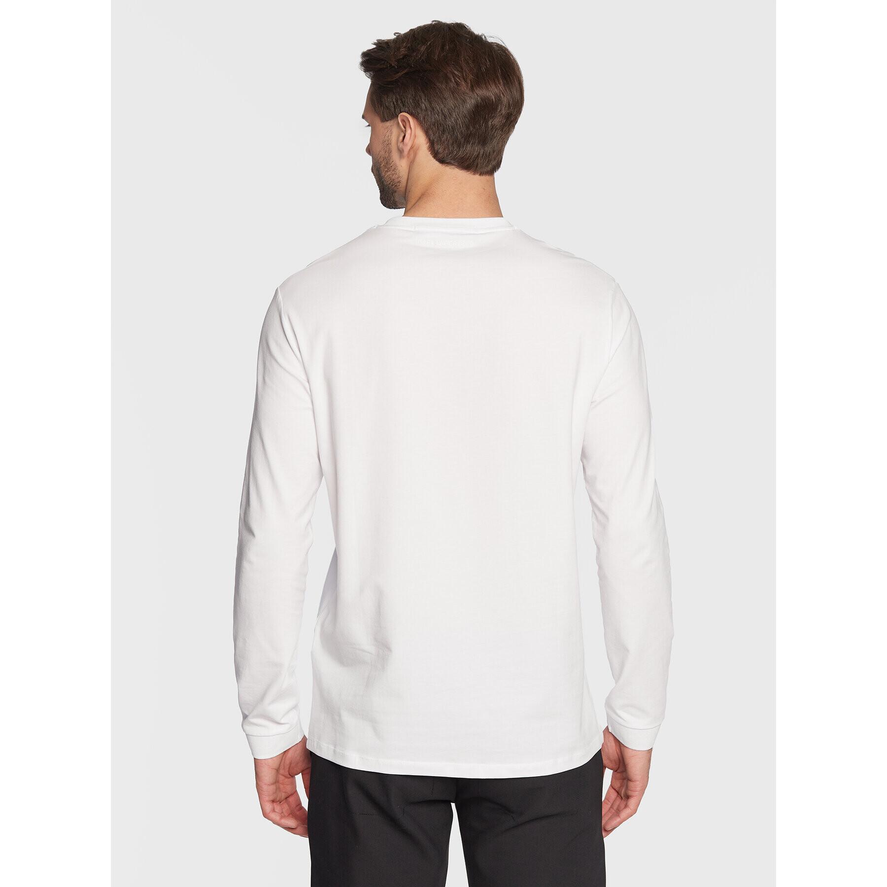 KARL LAGERFELD Longsleeve 755005 524221 Alb Regular Fit - Pled.ro