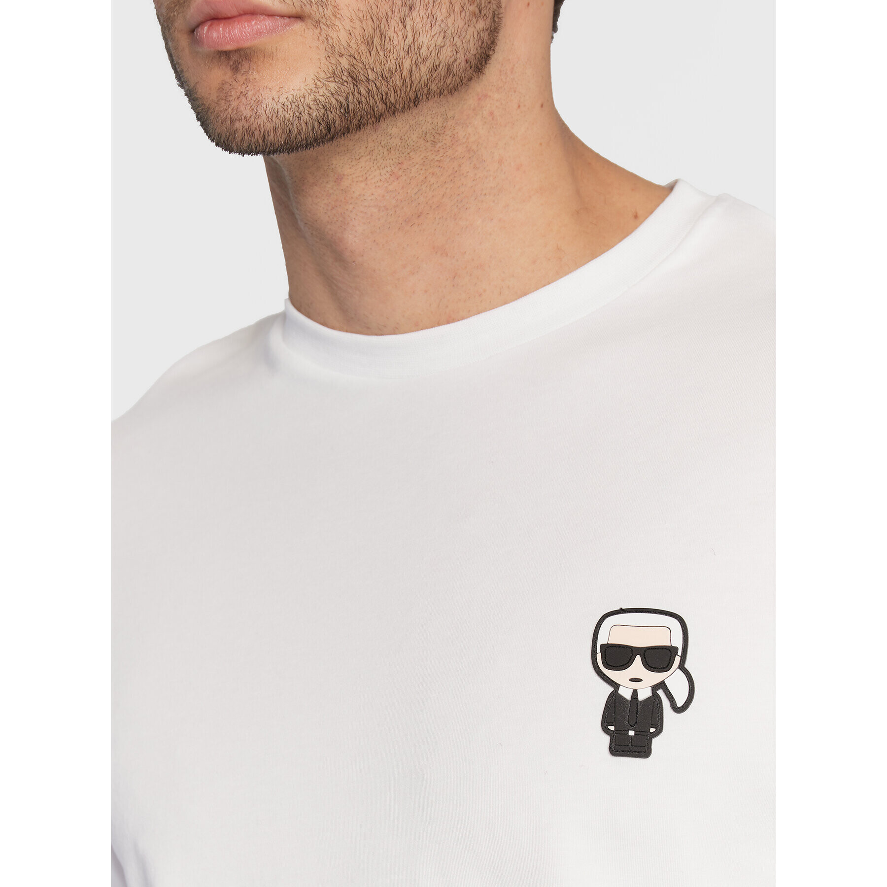 KARL LAGERFELD Longsleeve 755005 524221 Alb Regular Fit - Pled.ro