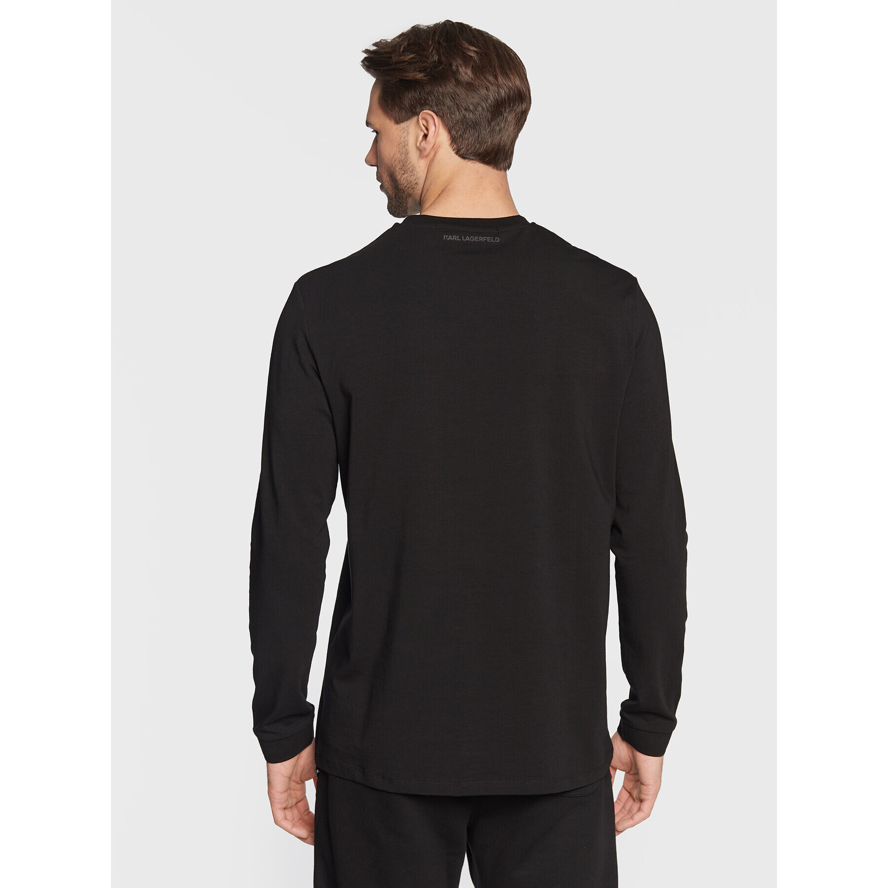 KARL LAGERFELD Longsleeve 755005 524221 Negru Regular Fit - Pled.ro