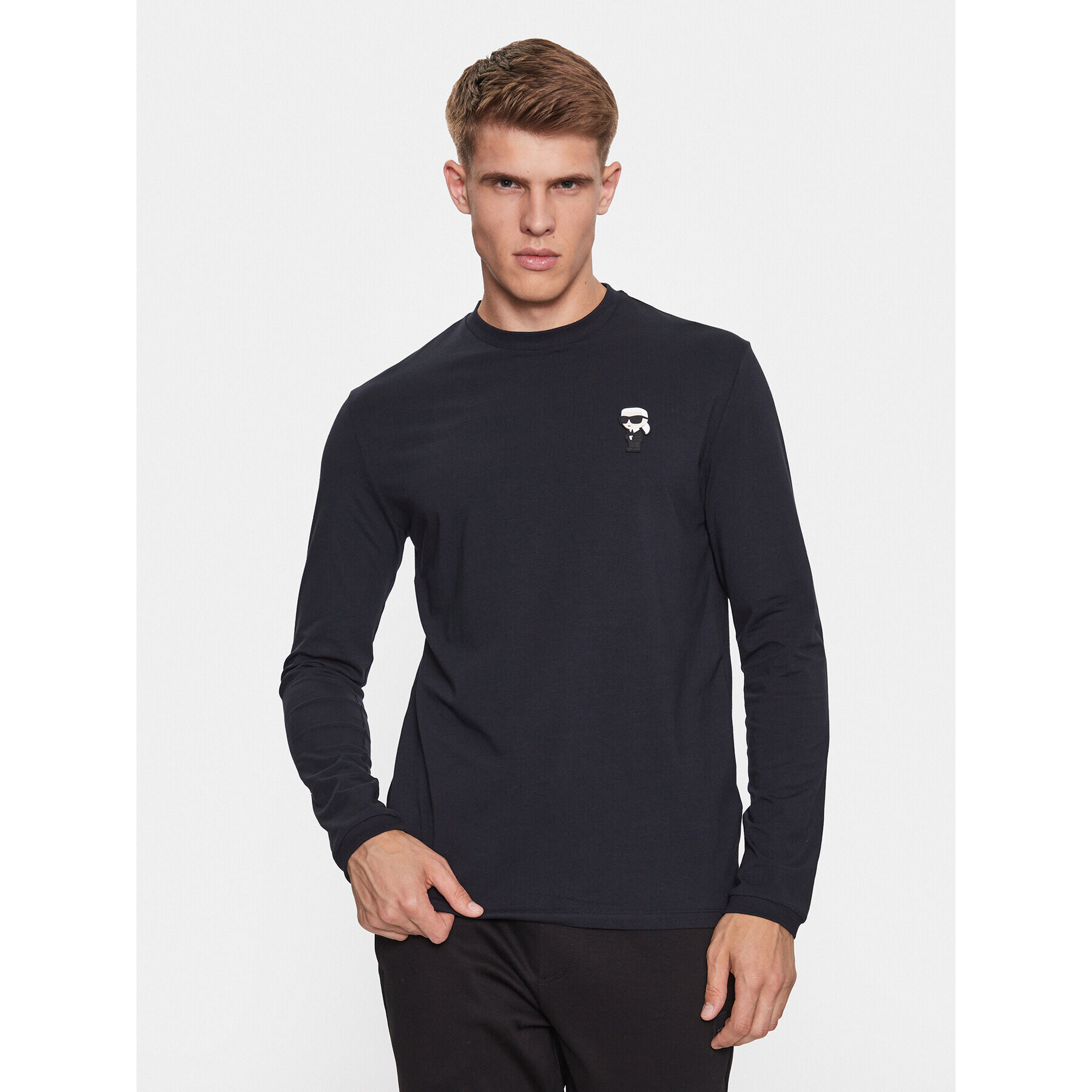 KARL LAGERFELD Longsleeve 755005 534221 Bleumarin Regular Fit - Pled.ro