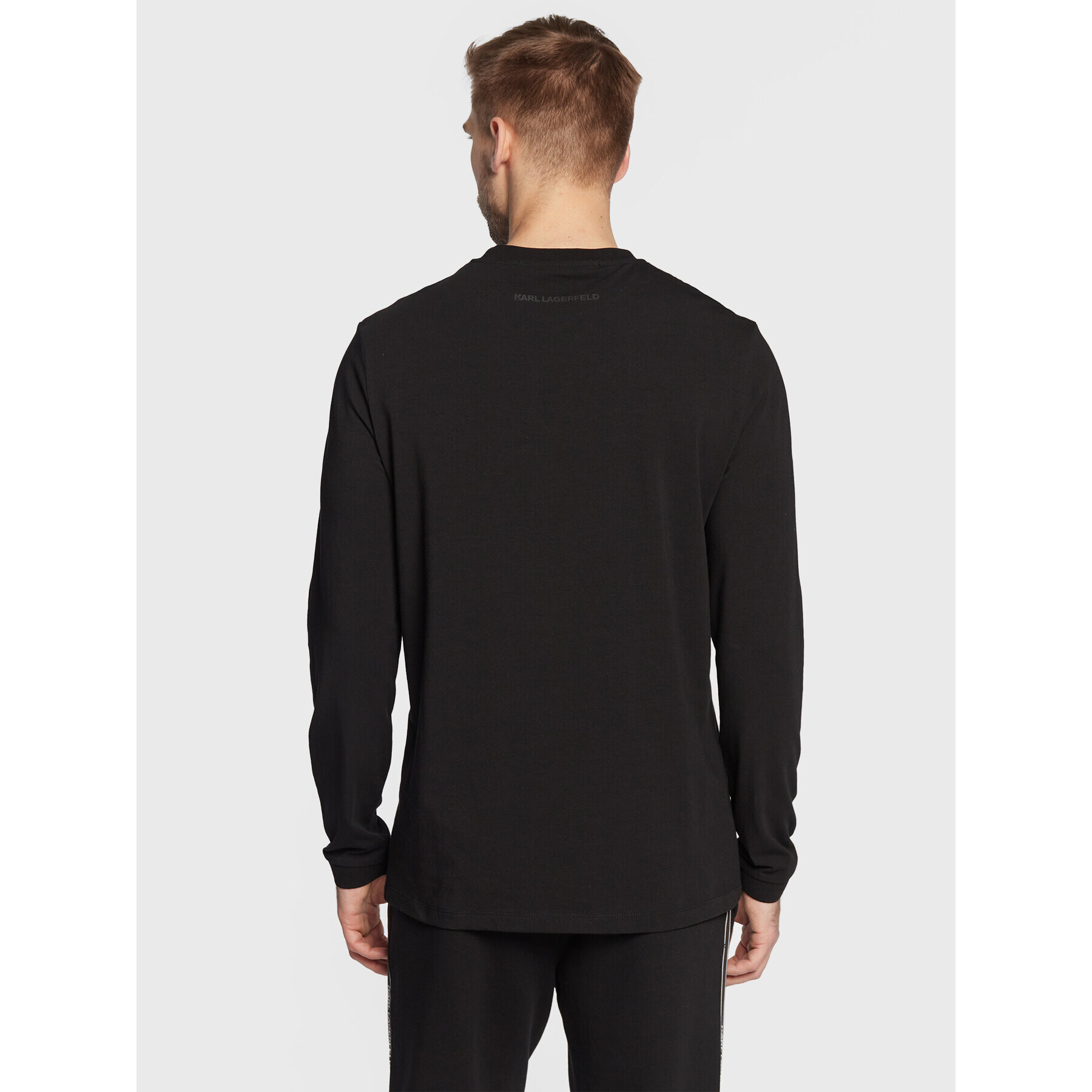 KARL LAGERFELD Longsleeve 755008 524221 Negru Slim Fit - Pled.ro