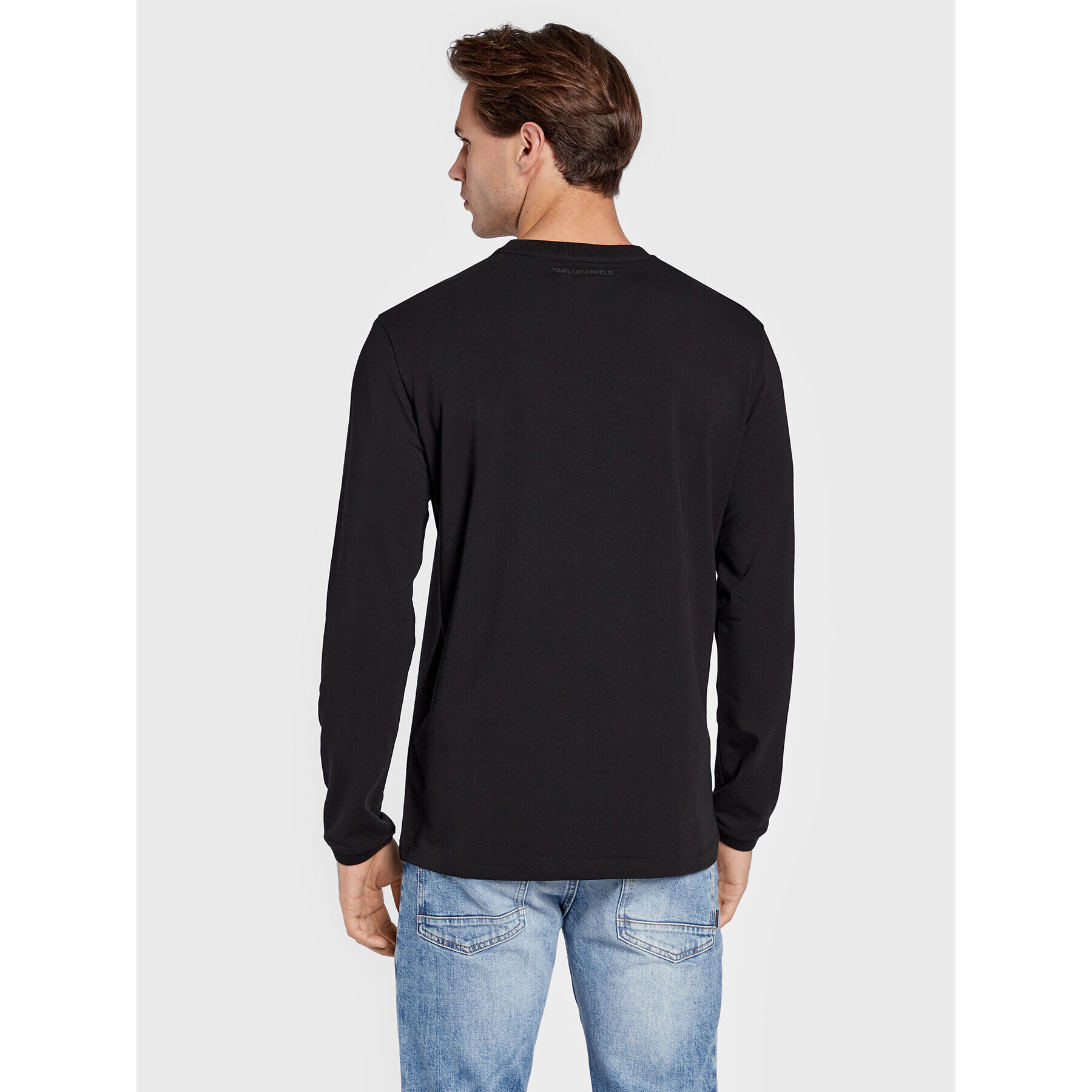 KARL LAGERFELD Longsleeve 755021 524221 Negru Regular Fit - Pled.ro