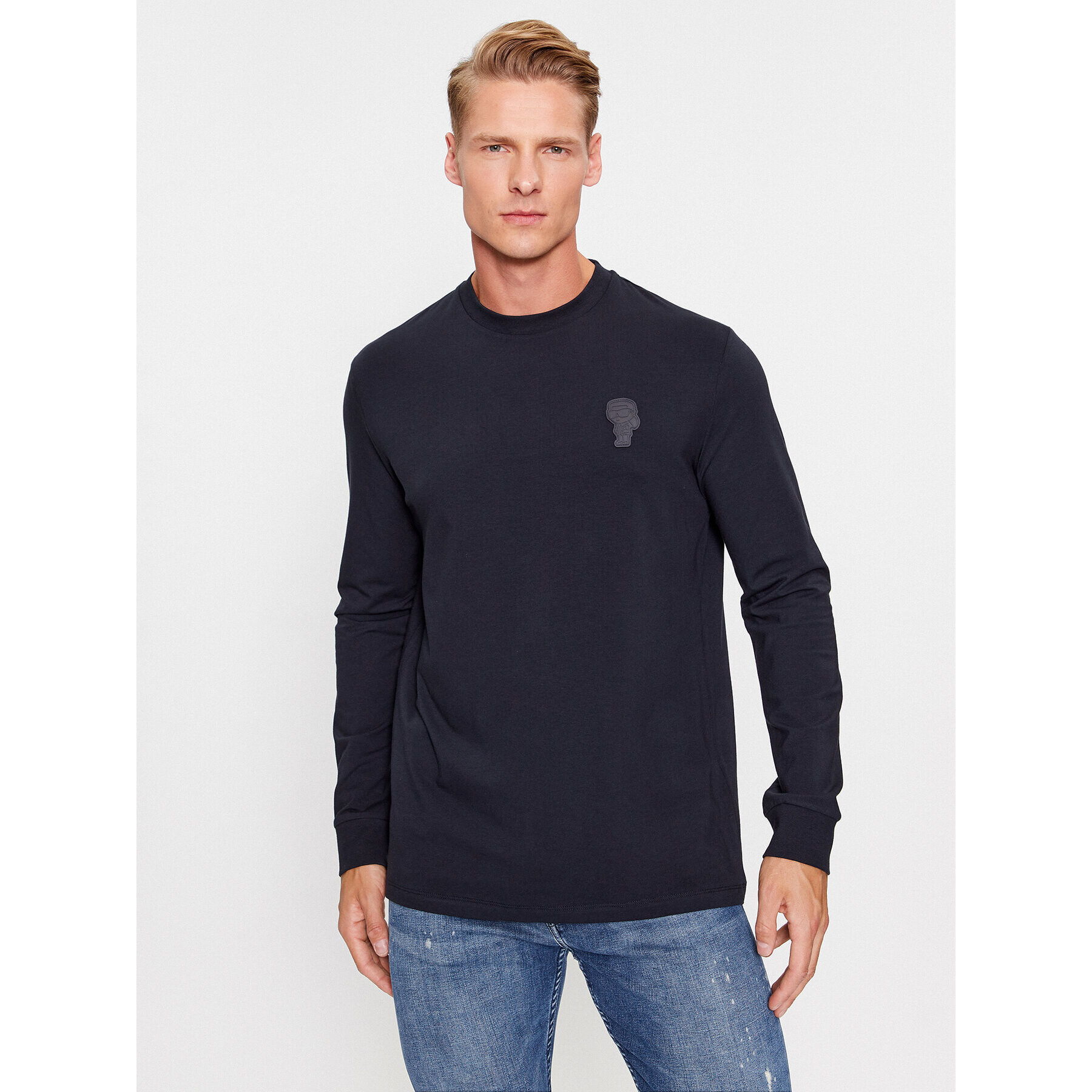 KARL LAGERFELD Longsleeve 755026 534221 Bleumarin Regular Fit - Pled.ro